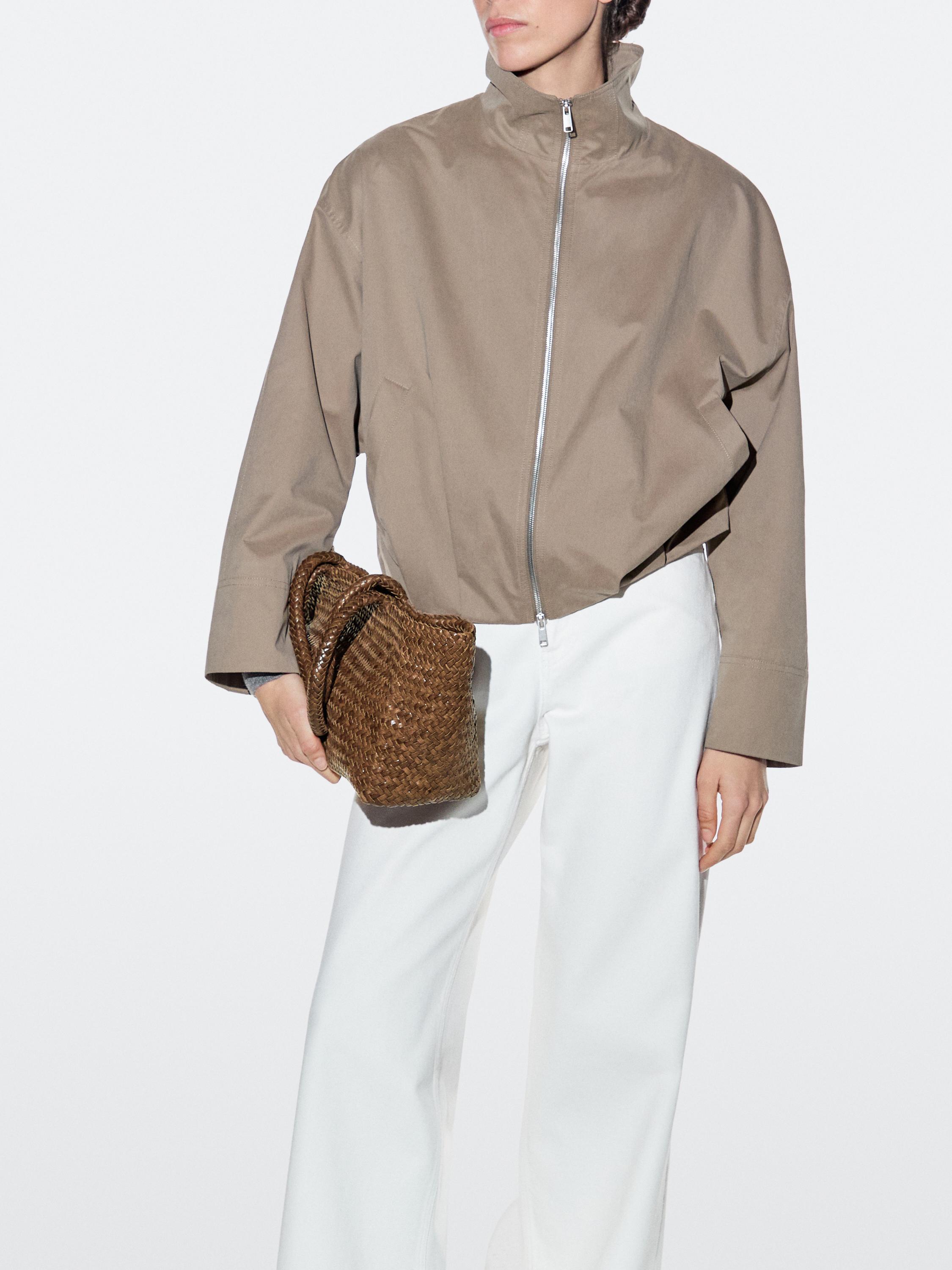 Medium braided nappa leather tote bag — LEATHER