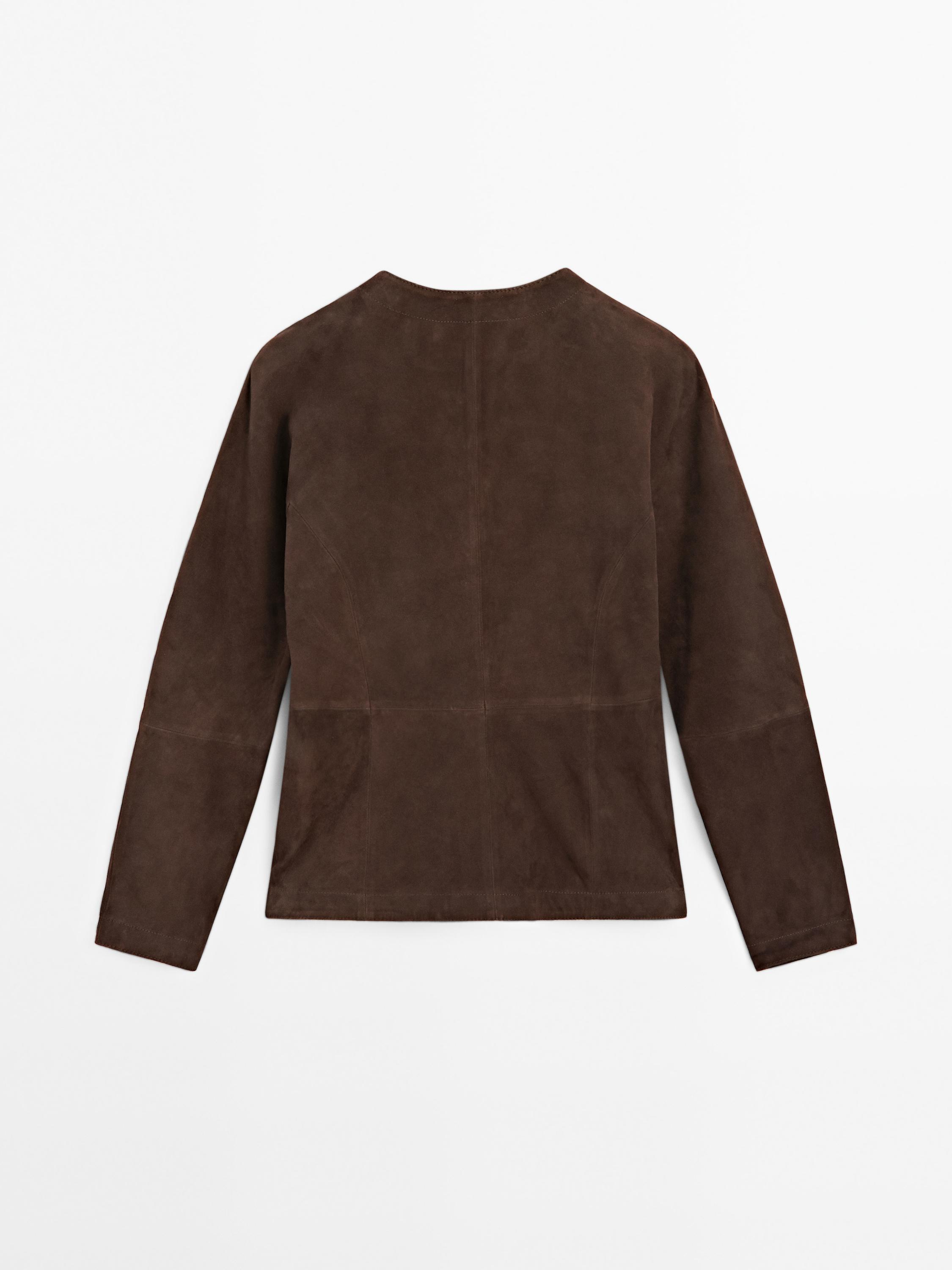 Camisa corta piel ante