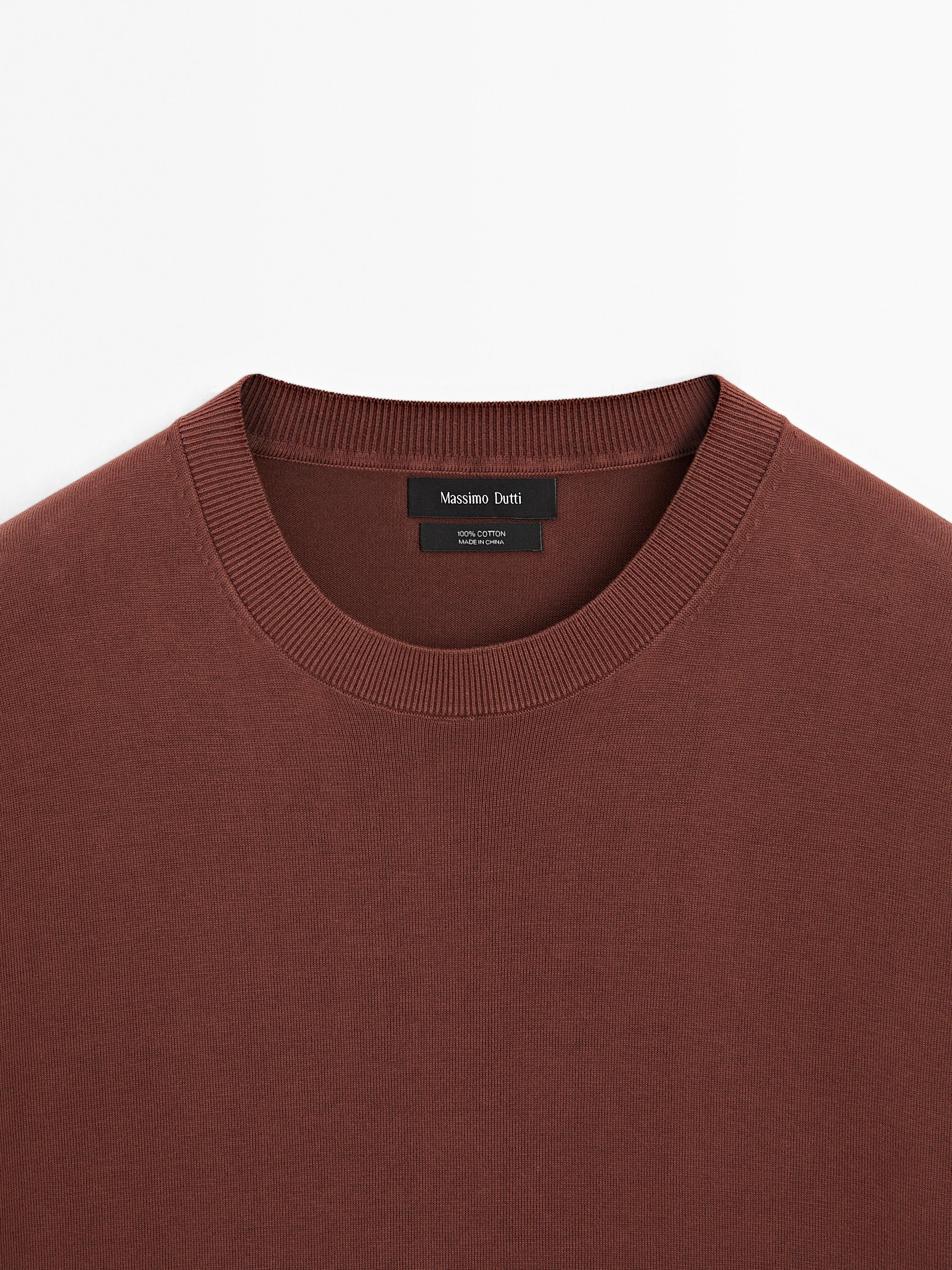 Maglietta in maglia a maniche corte