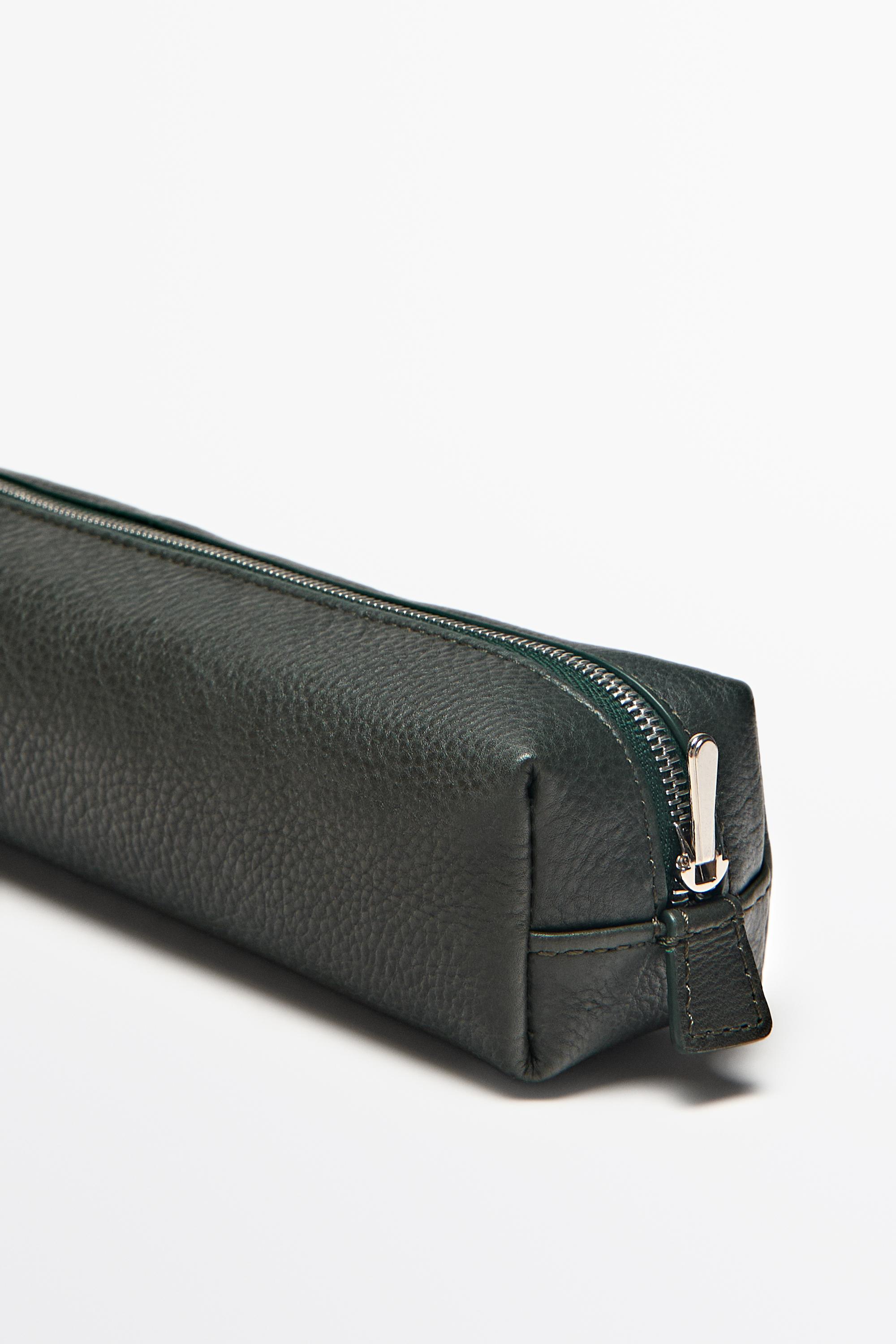 Nappa leather zip pouch - thumbnail 9