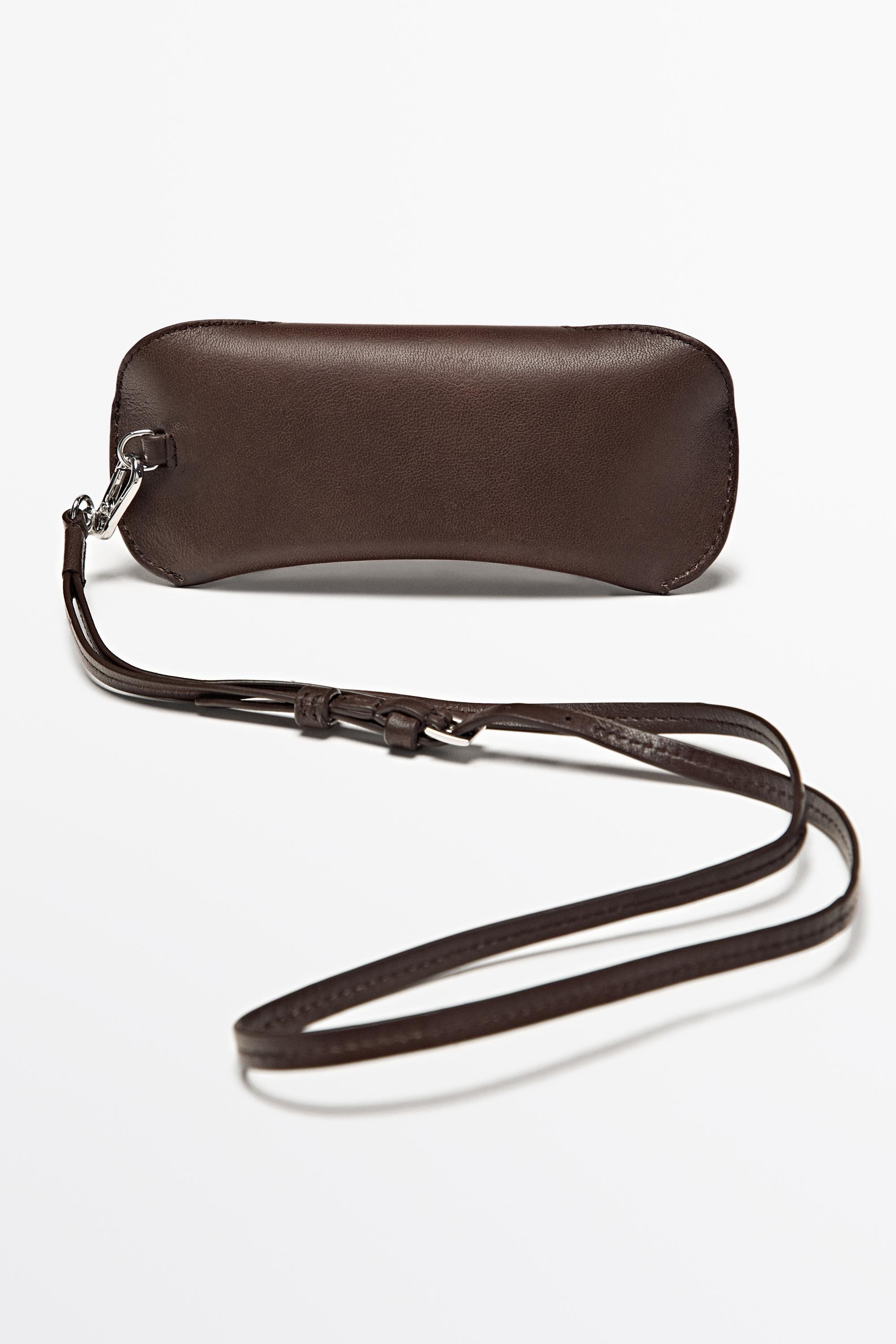 Nappa leather sunglasses case — BROWN (alternate view)