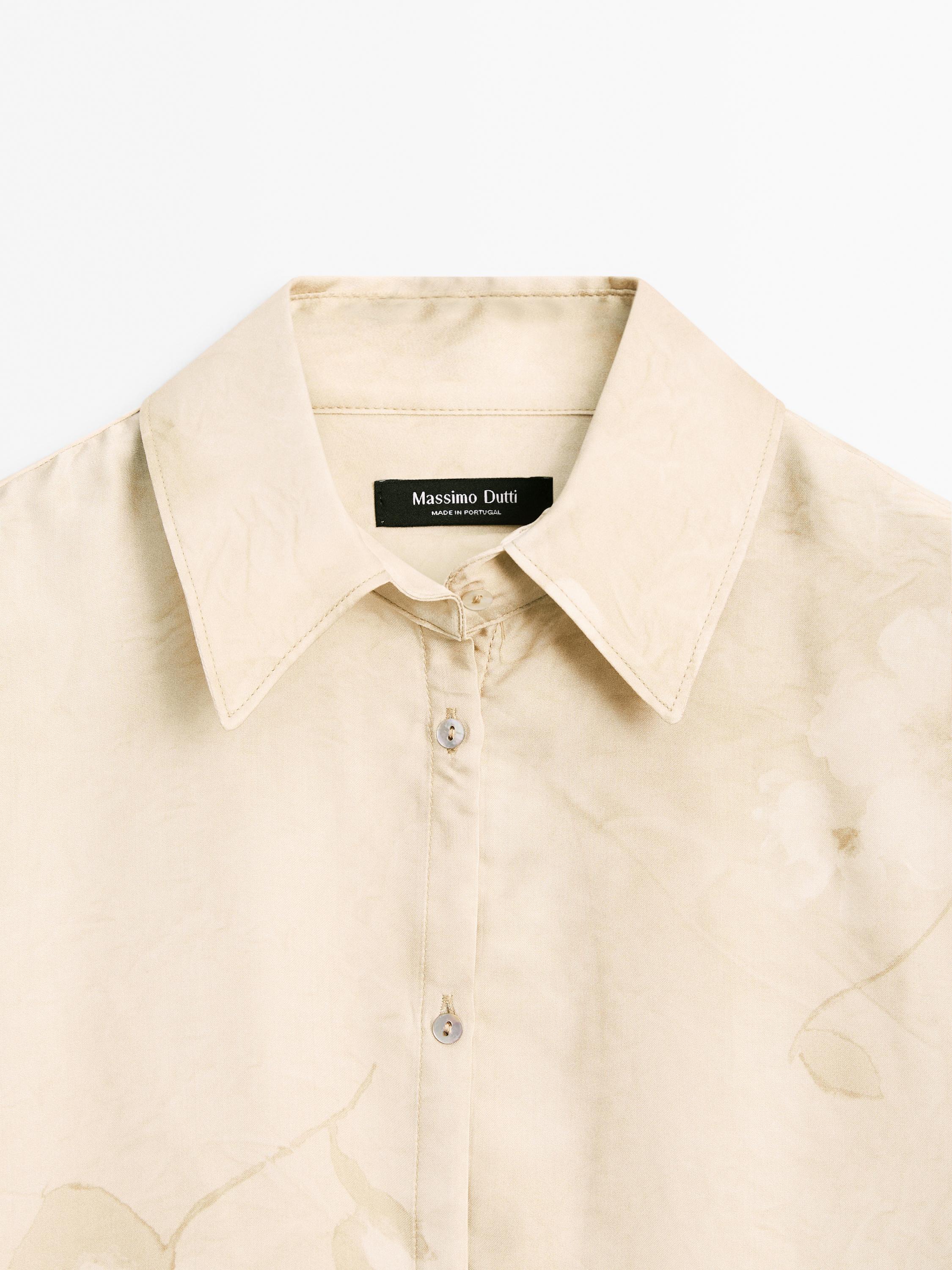 Printed flowing shirt