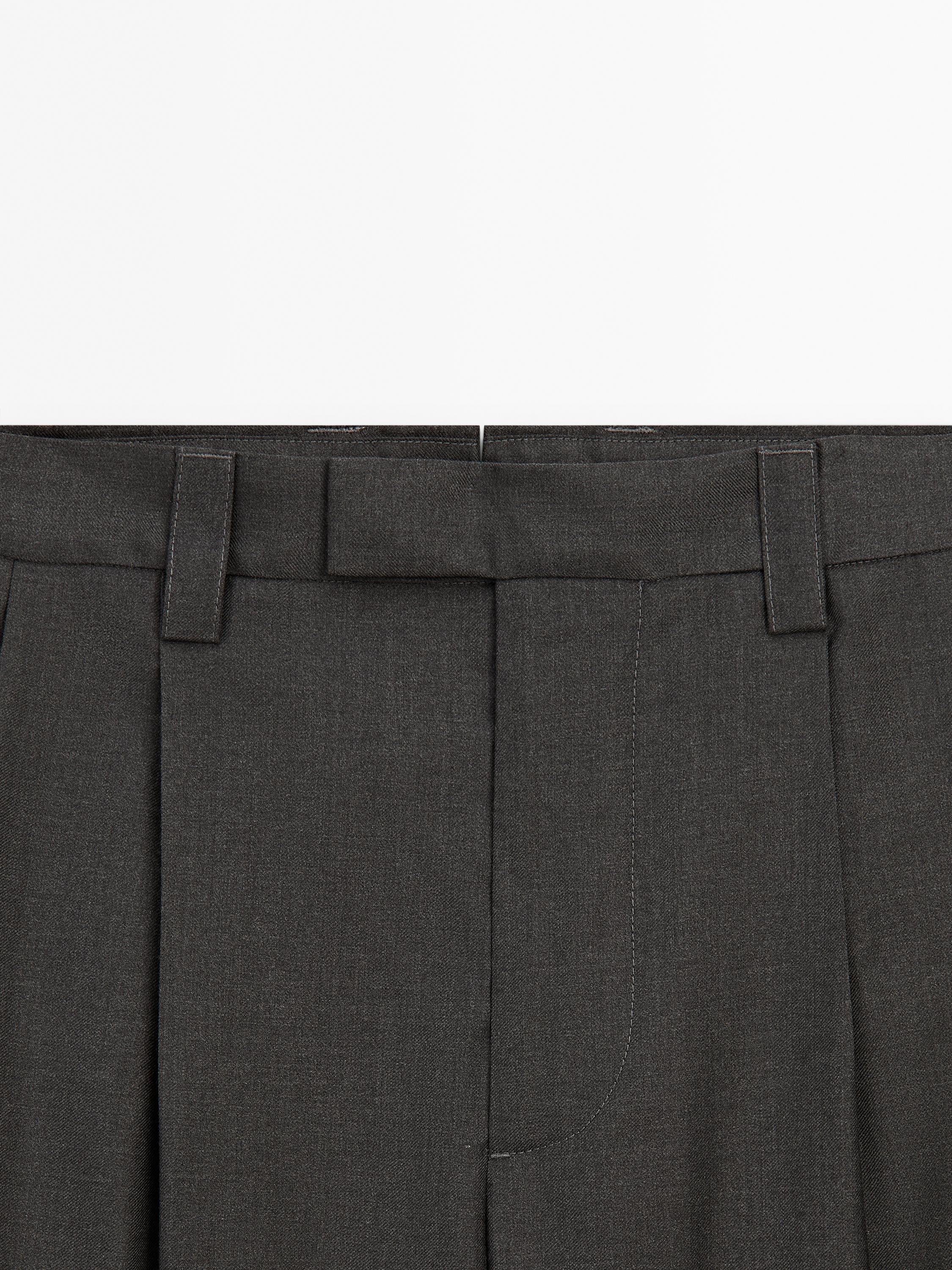 Pantalón pinzas wide fit