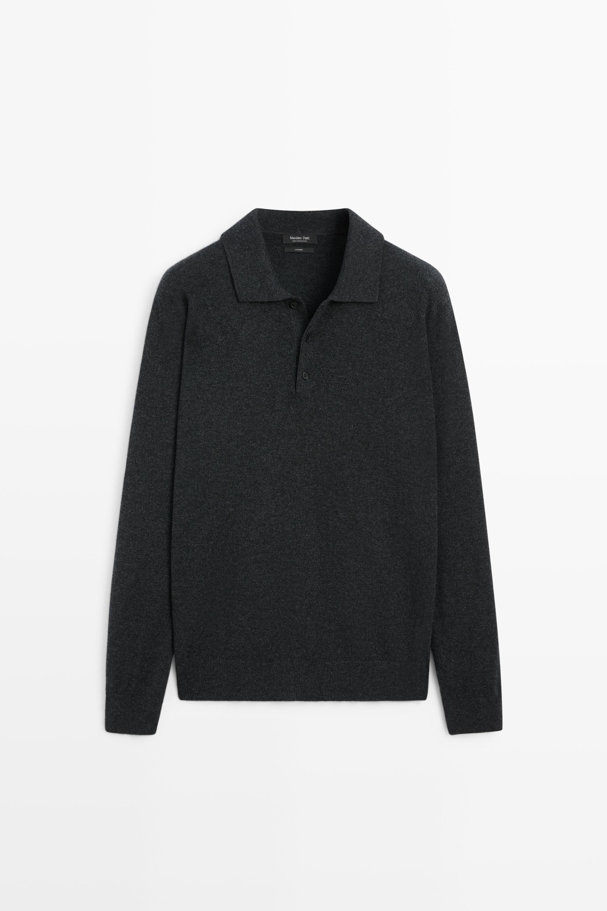 Jersey polo punto 100% cashmere