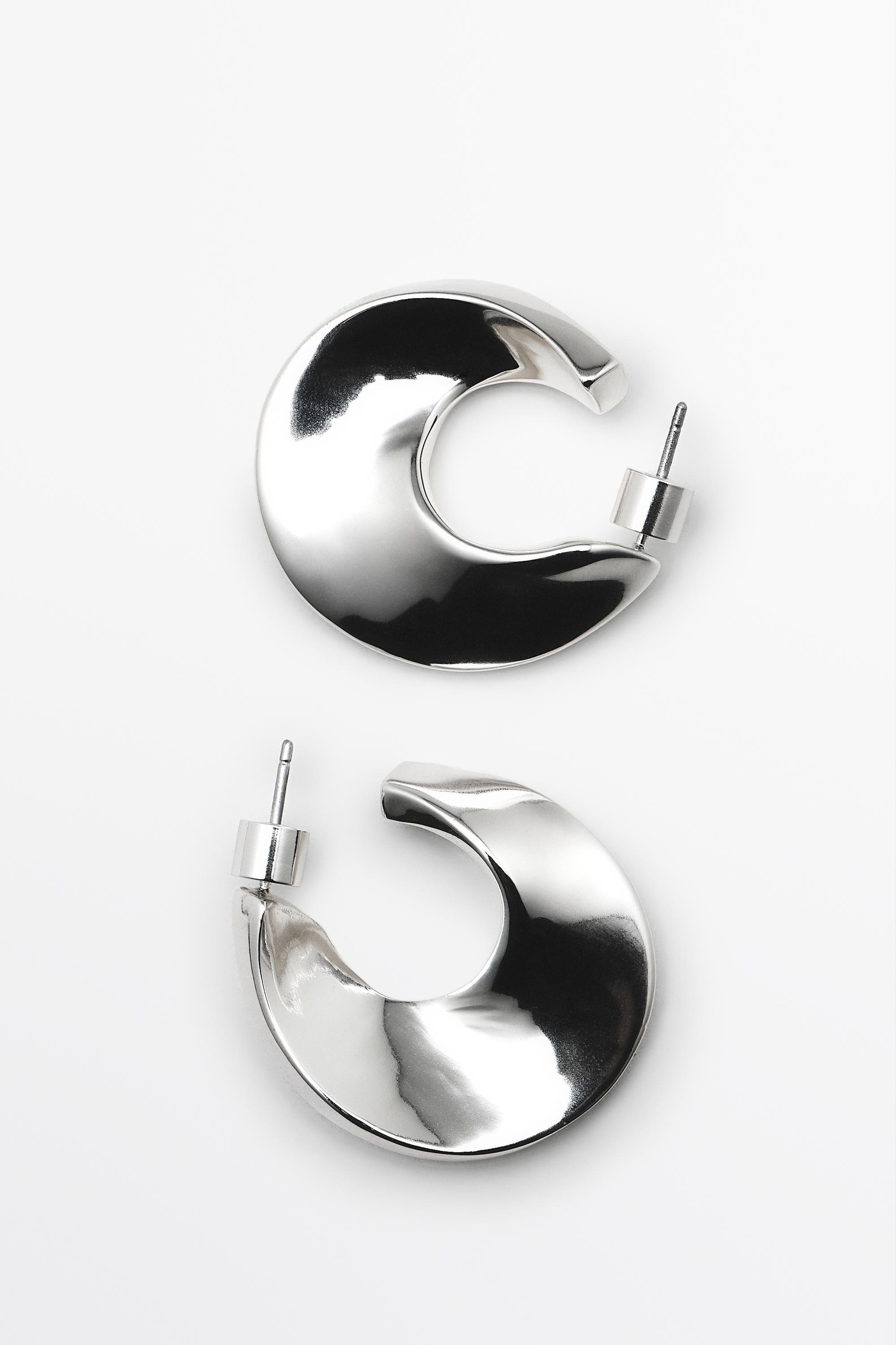 Hoop earrings — SILVER