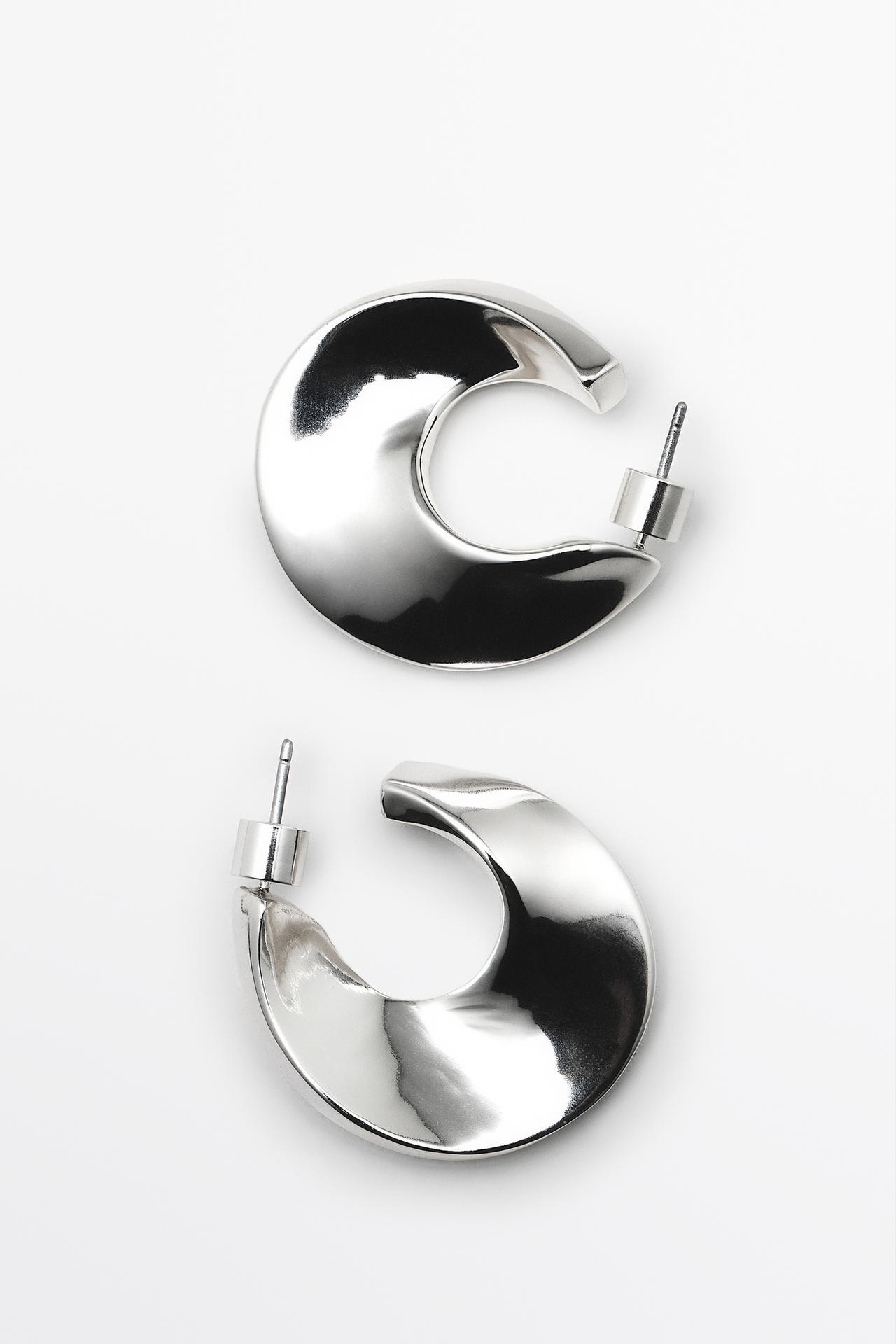 Hoop earrings — SILVER