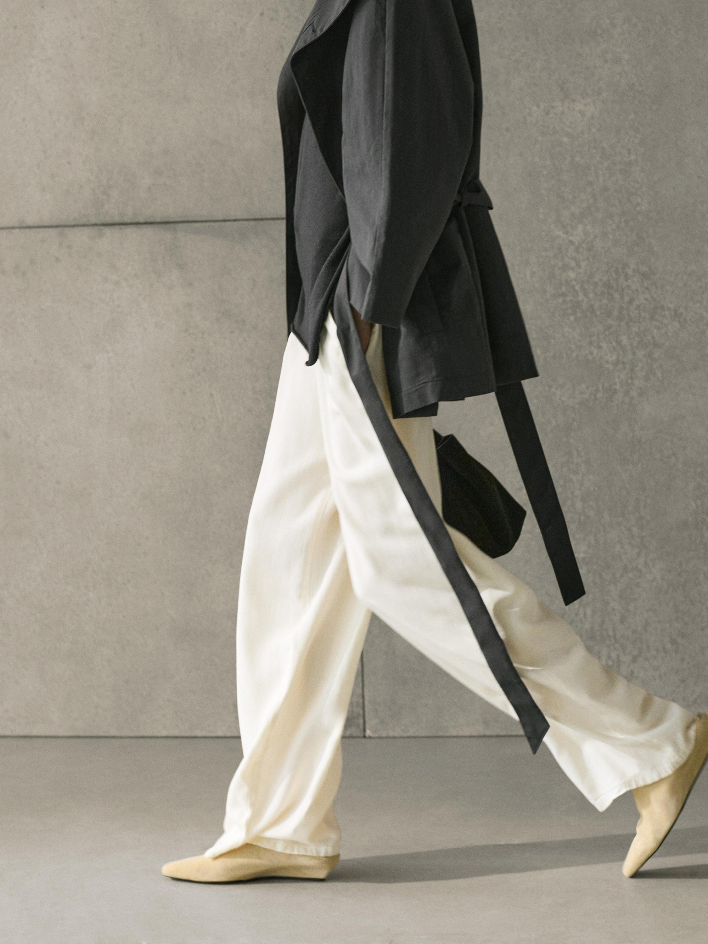 Oversize silk and wool blend knit sweater — LEAD