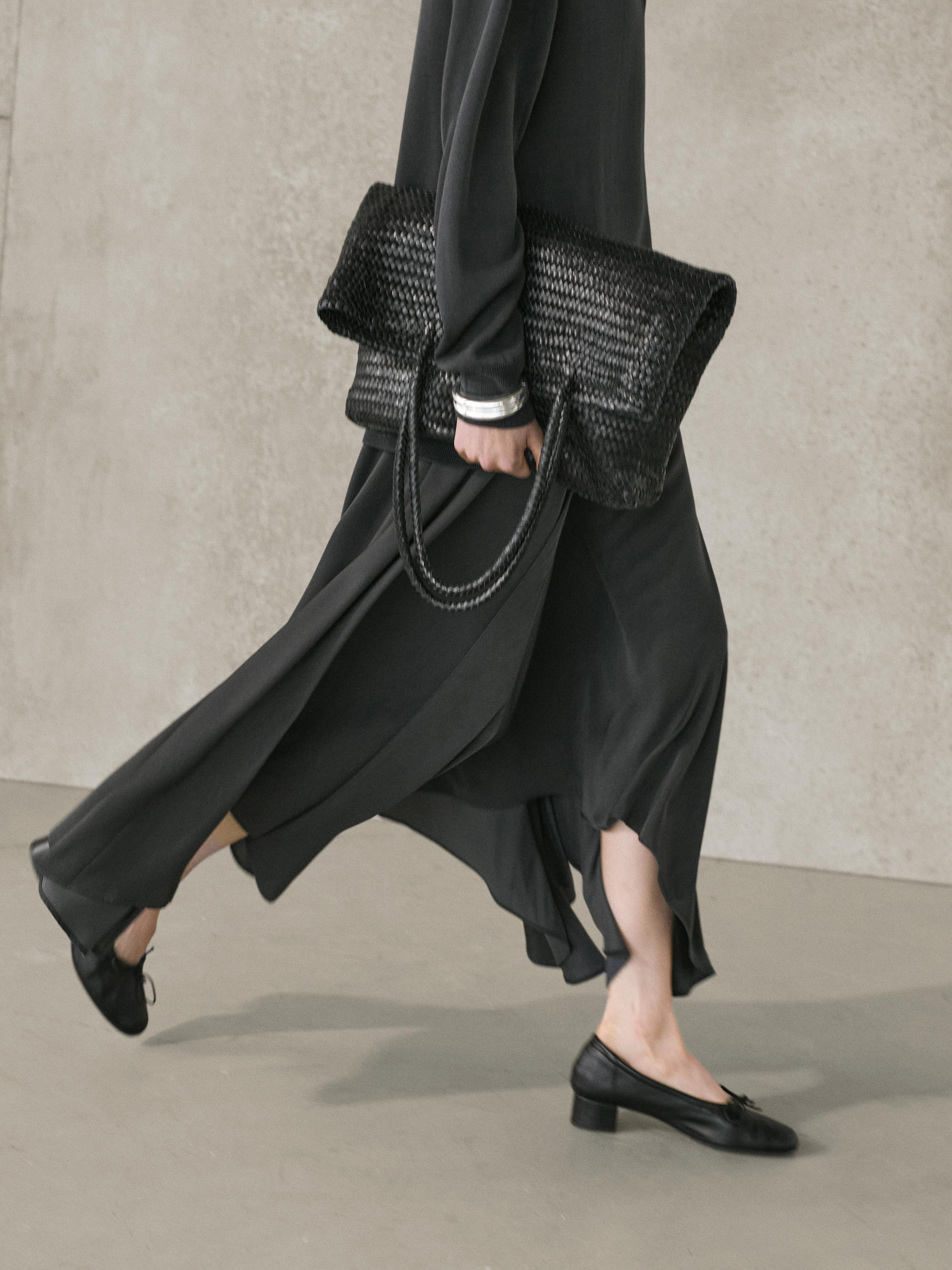 High-heel ballerinas — BLACK