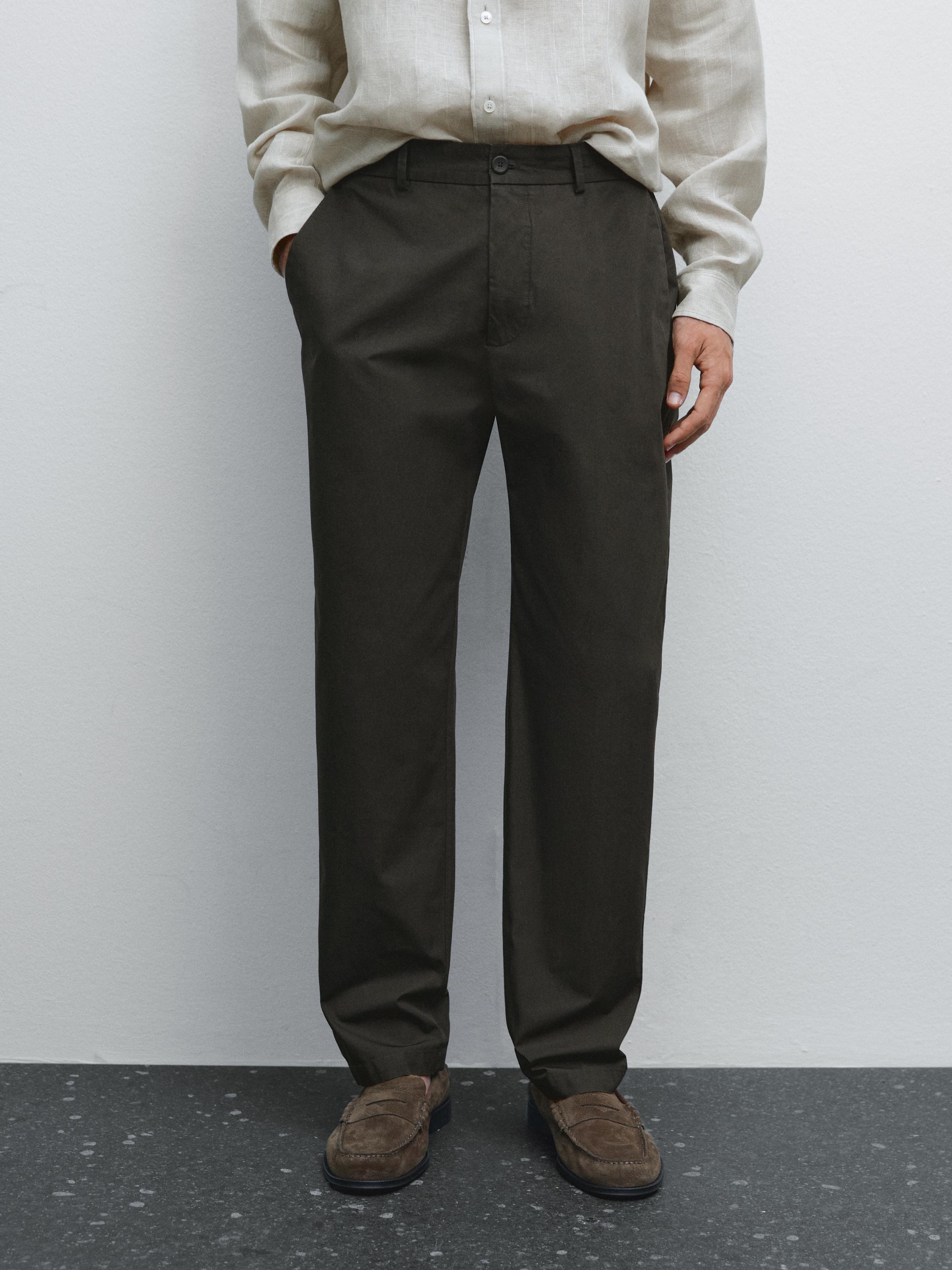 Semi-jogger fit trousers