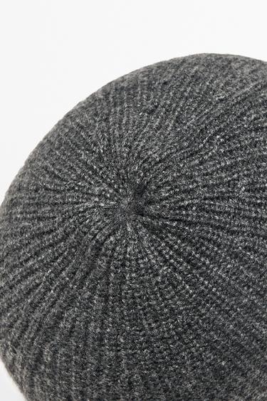 100% cashmere knit beanie — ANTHRACITE GREY 5