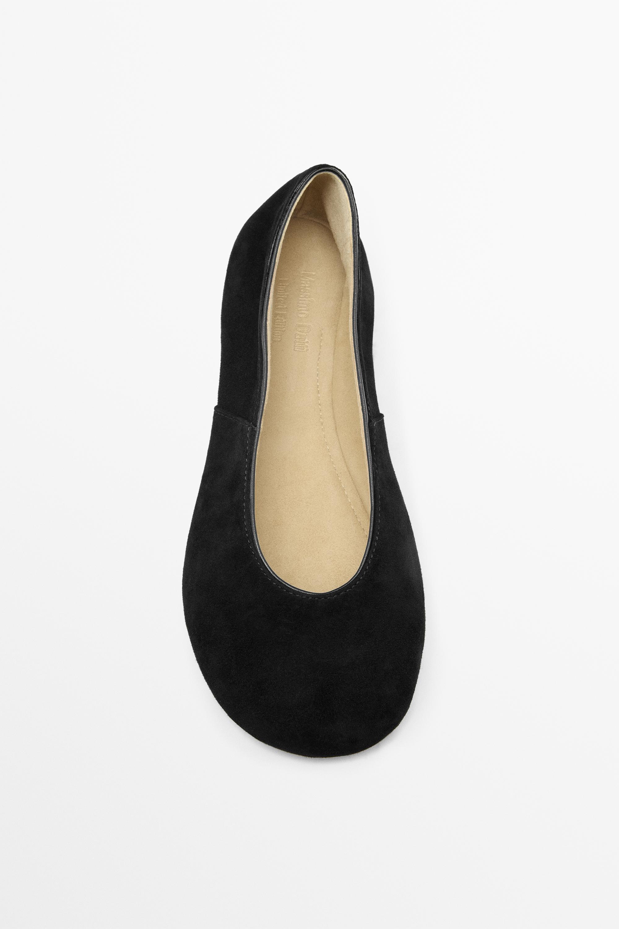 Soft leather ballet flats - Limited Edition — BLACK