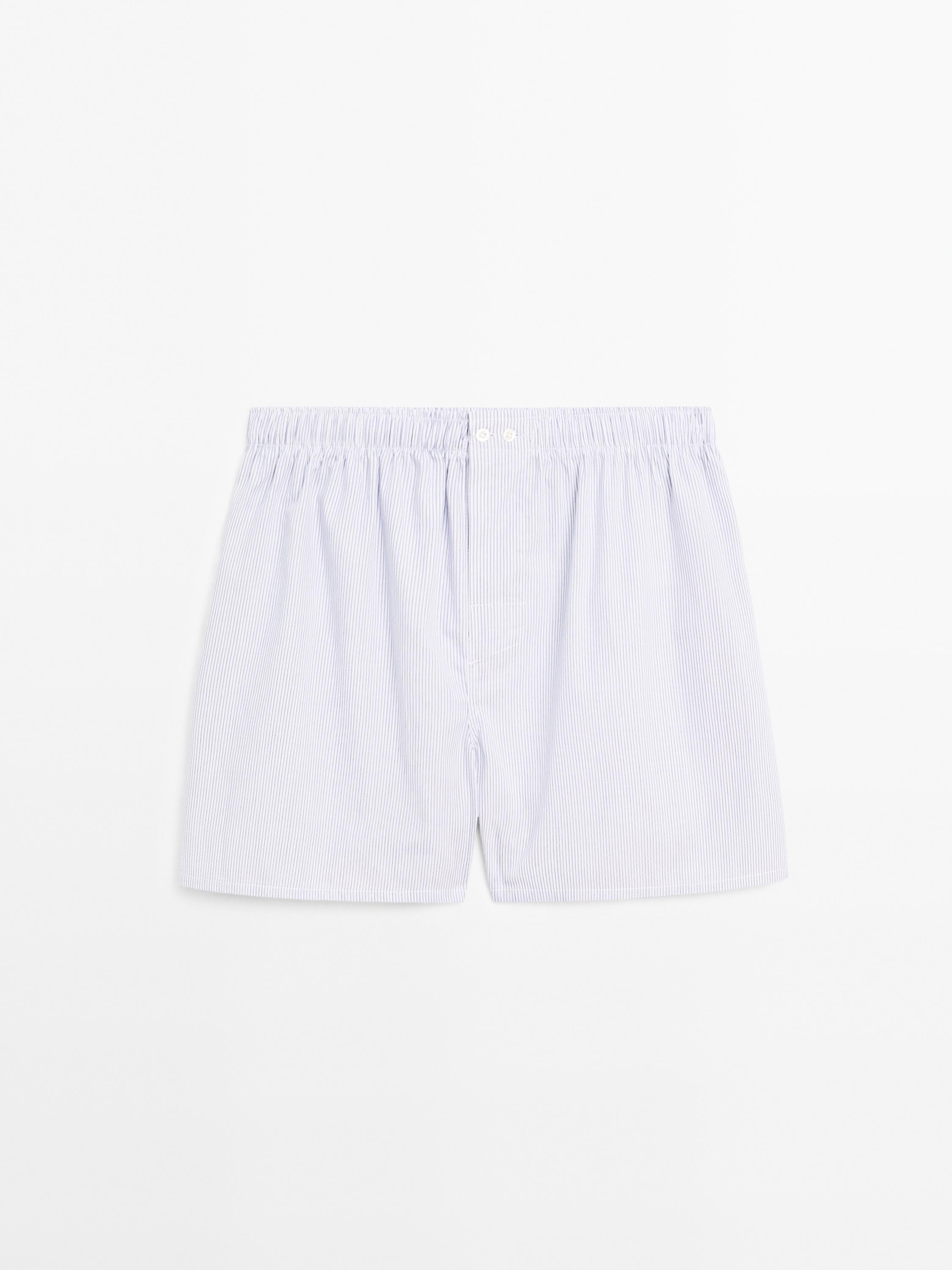 Double stripe print boxers