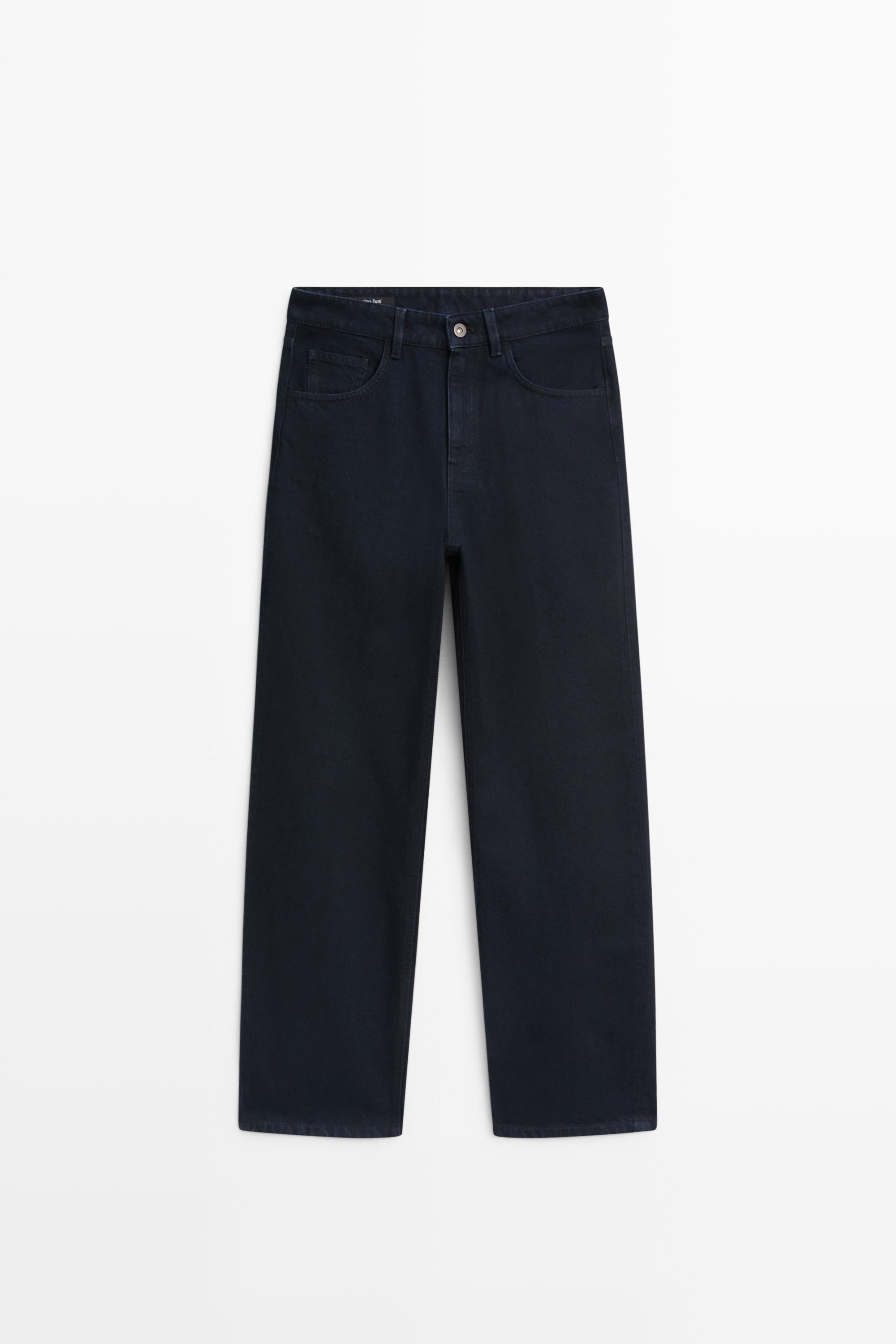 High-waist barrel fit jeans