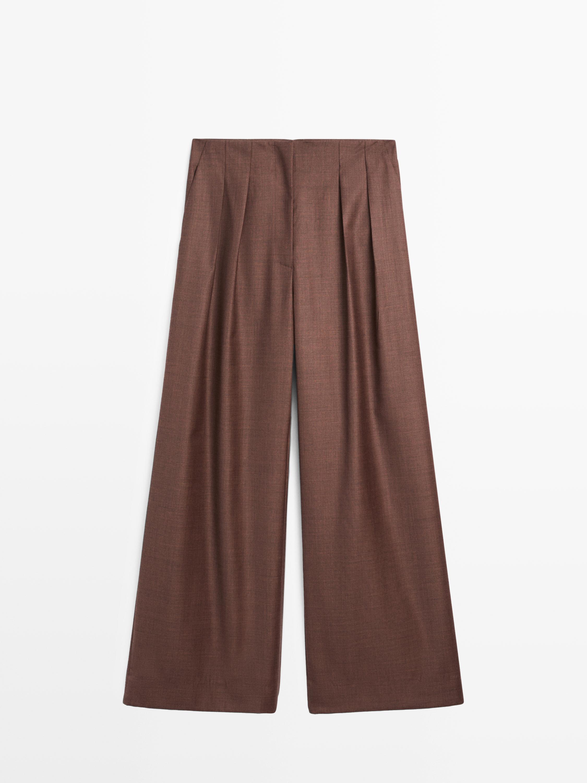 100% wool darted trousers - STUDIO