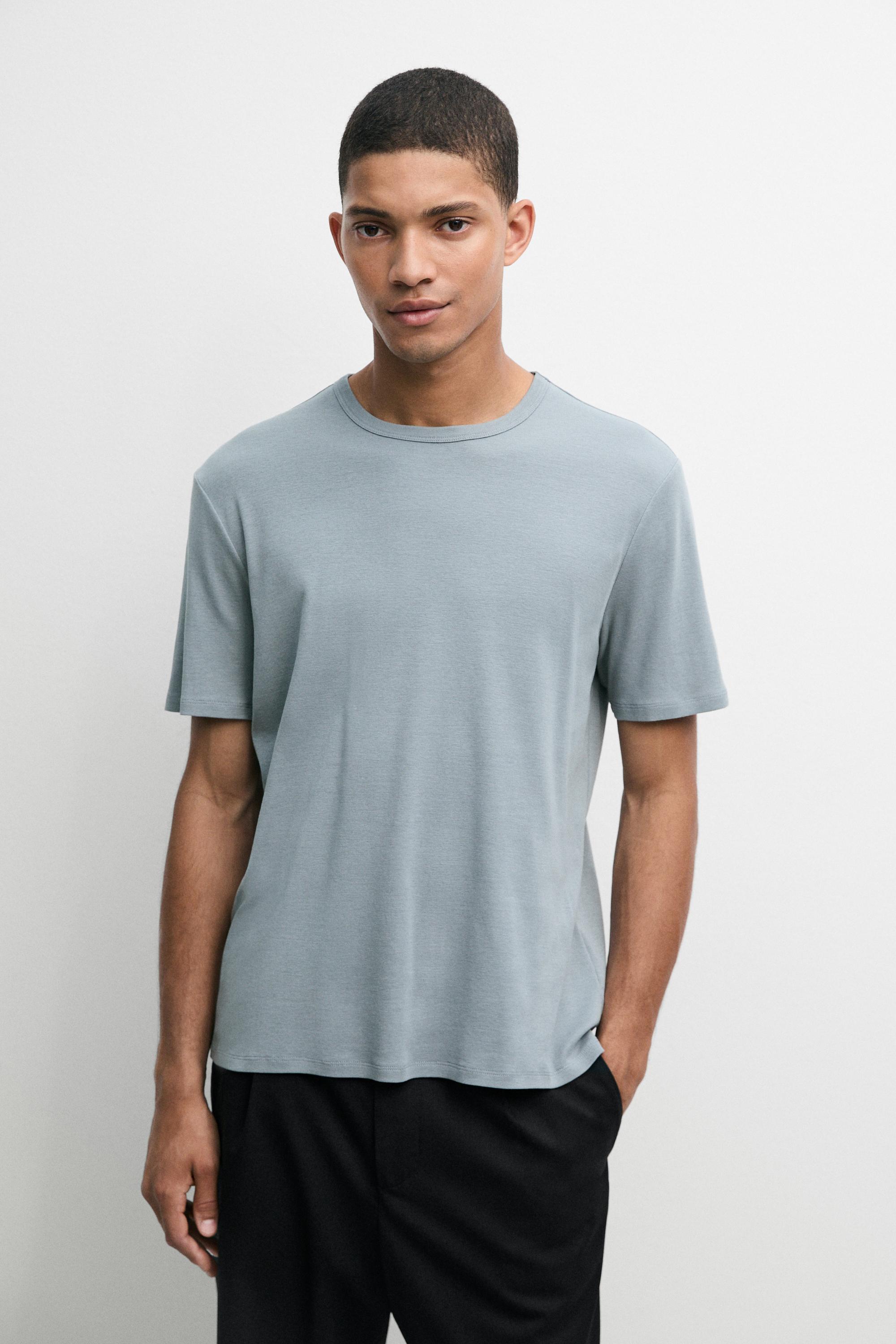 T-Shirt aus 100 % Baumwolle mit kurzen Ärmeln