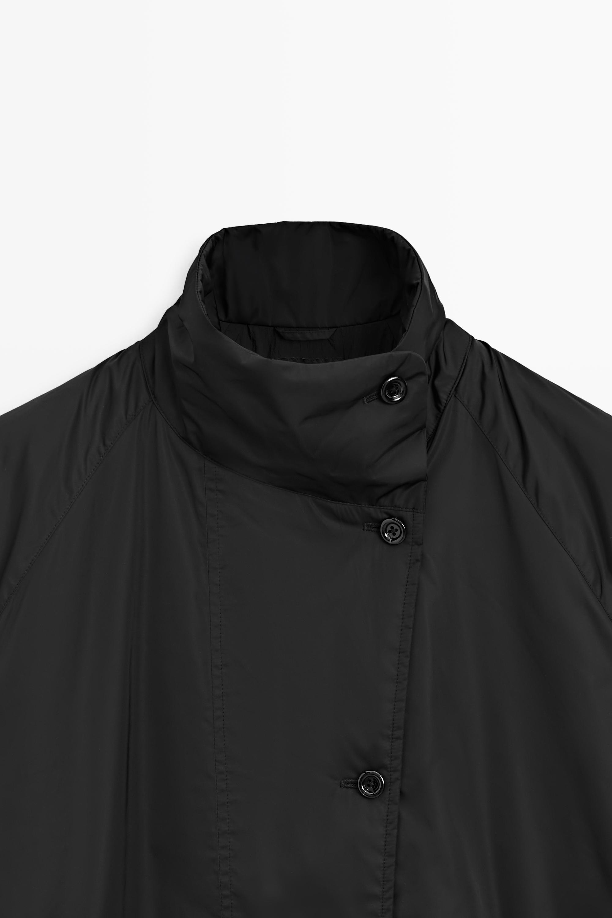 High neck jacket — BLACK