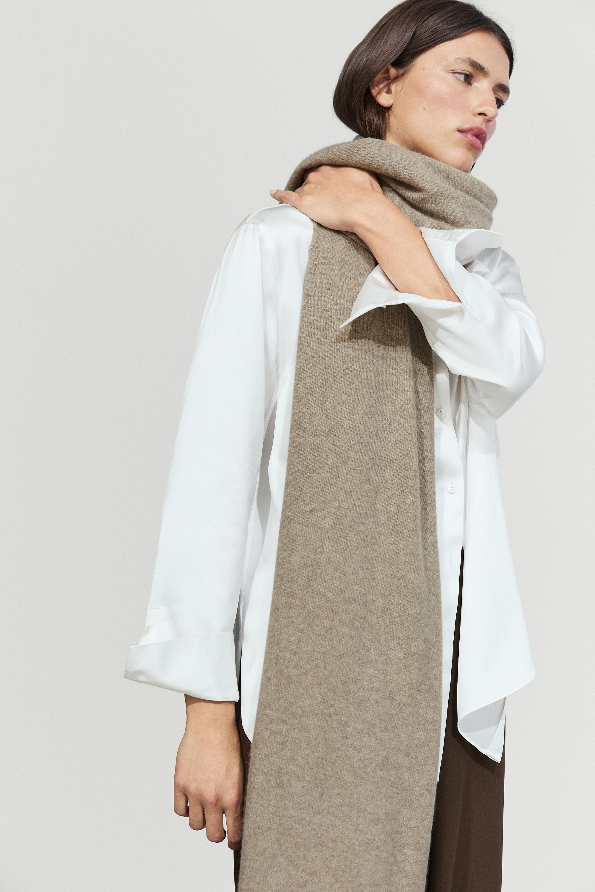 100% Cashmere Scarf — MINK