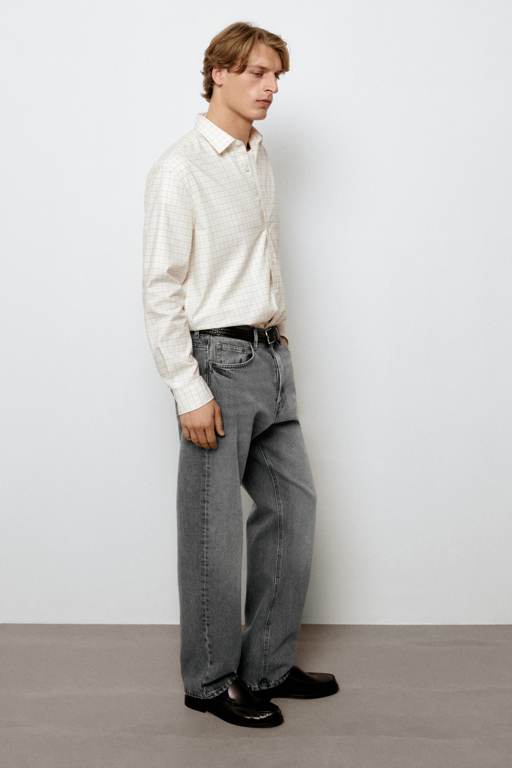 Straight-leg jeans — GREY