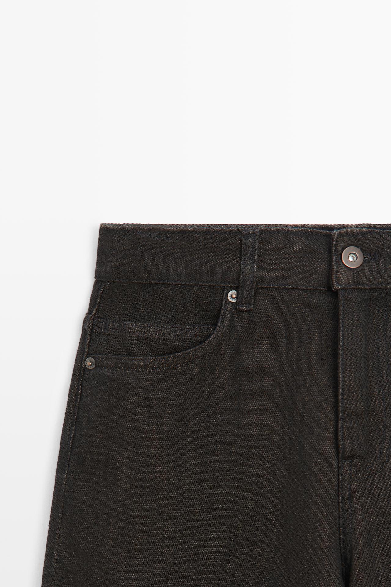 Relaxed fit barrel jeans — BROWN