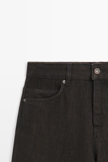 Relaxed fit barrel jeans — BROWN 4