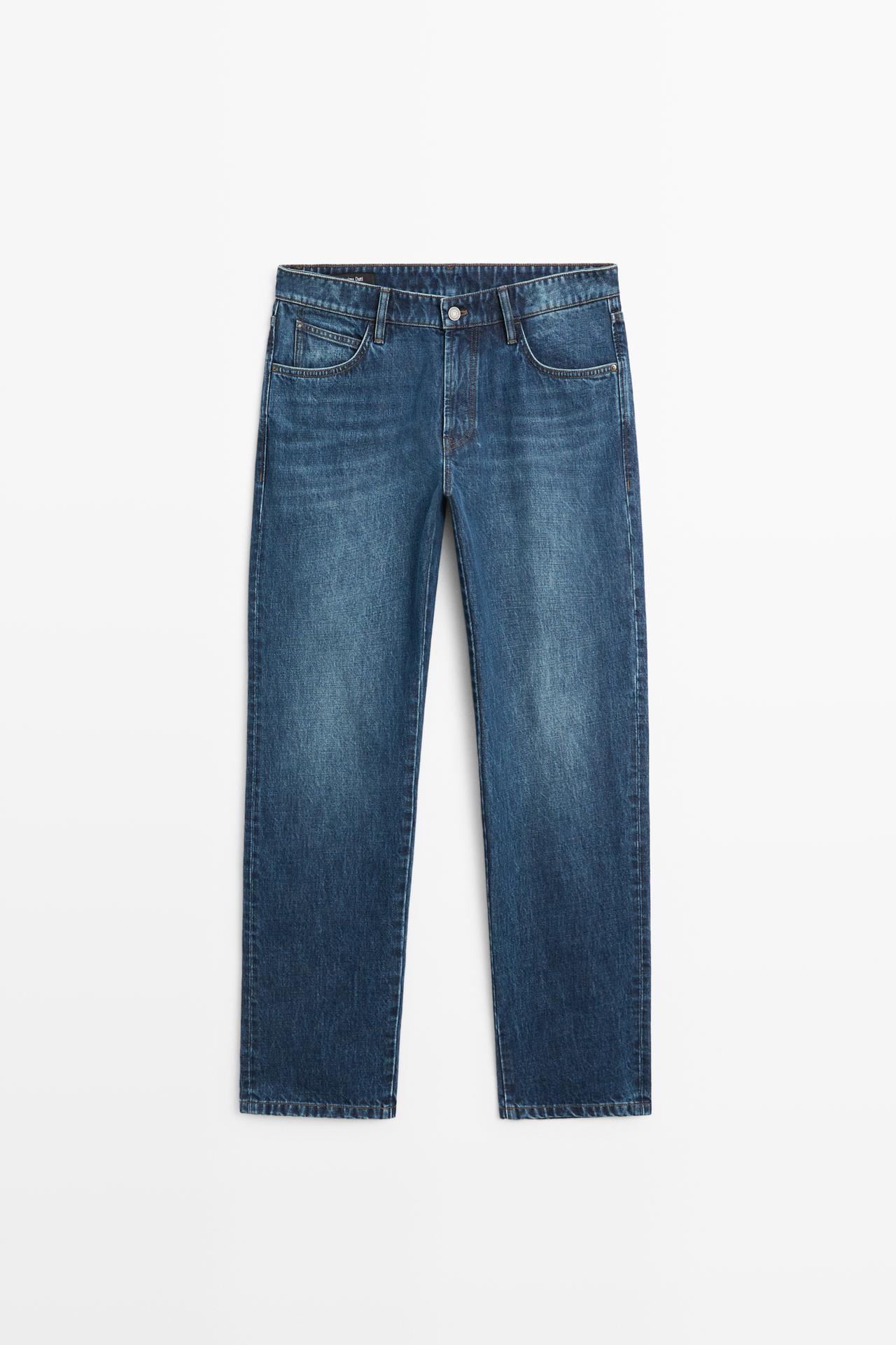 Tapered fit jeans — DARK BLUE