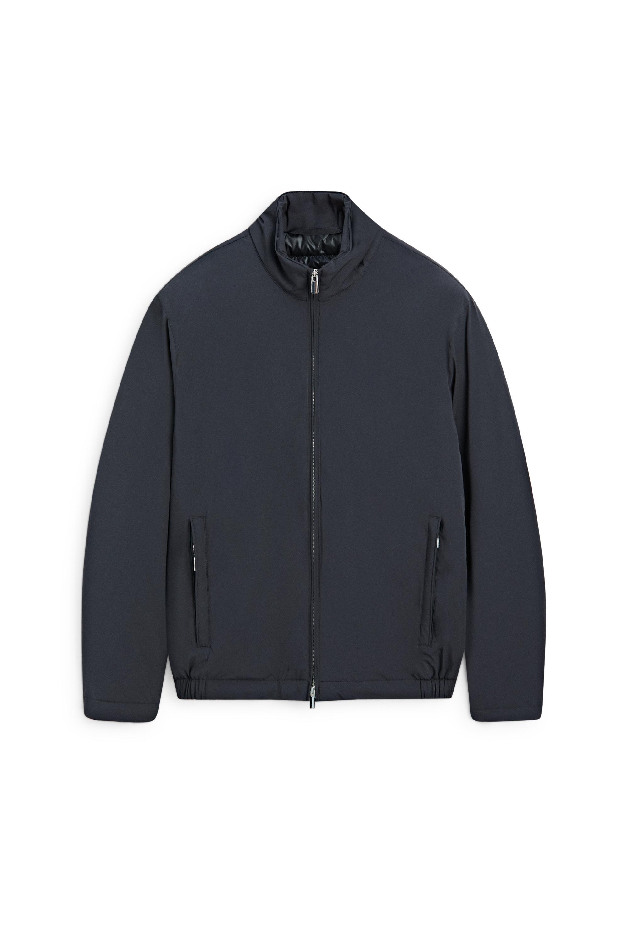 Lightweight quilted bomber jacket — Light Blue