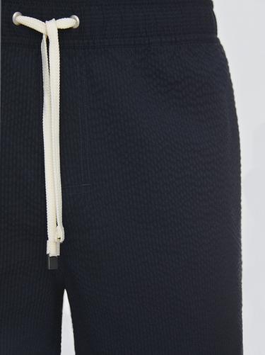 Plain textured swimsuit — NAVY BLUE 7