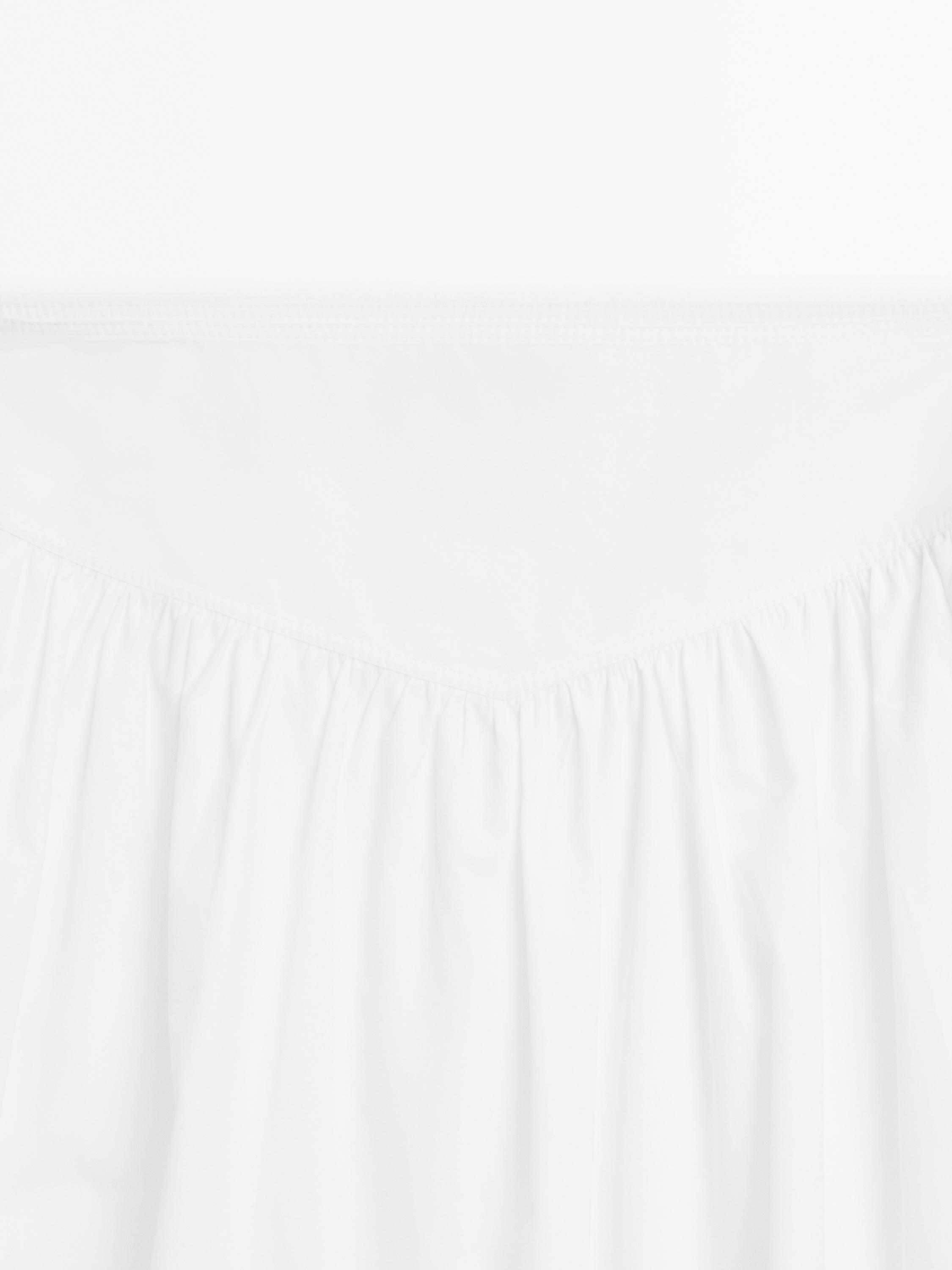 Jupe midi bouffante 100 % coton