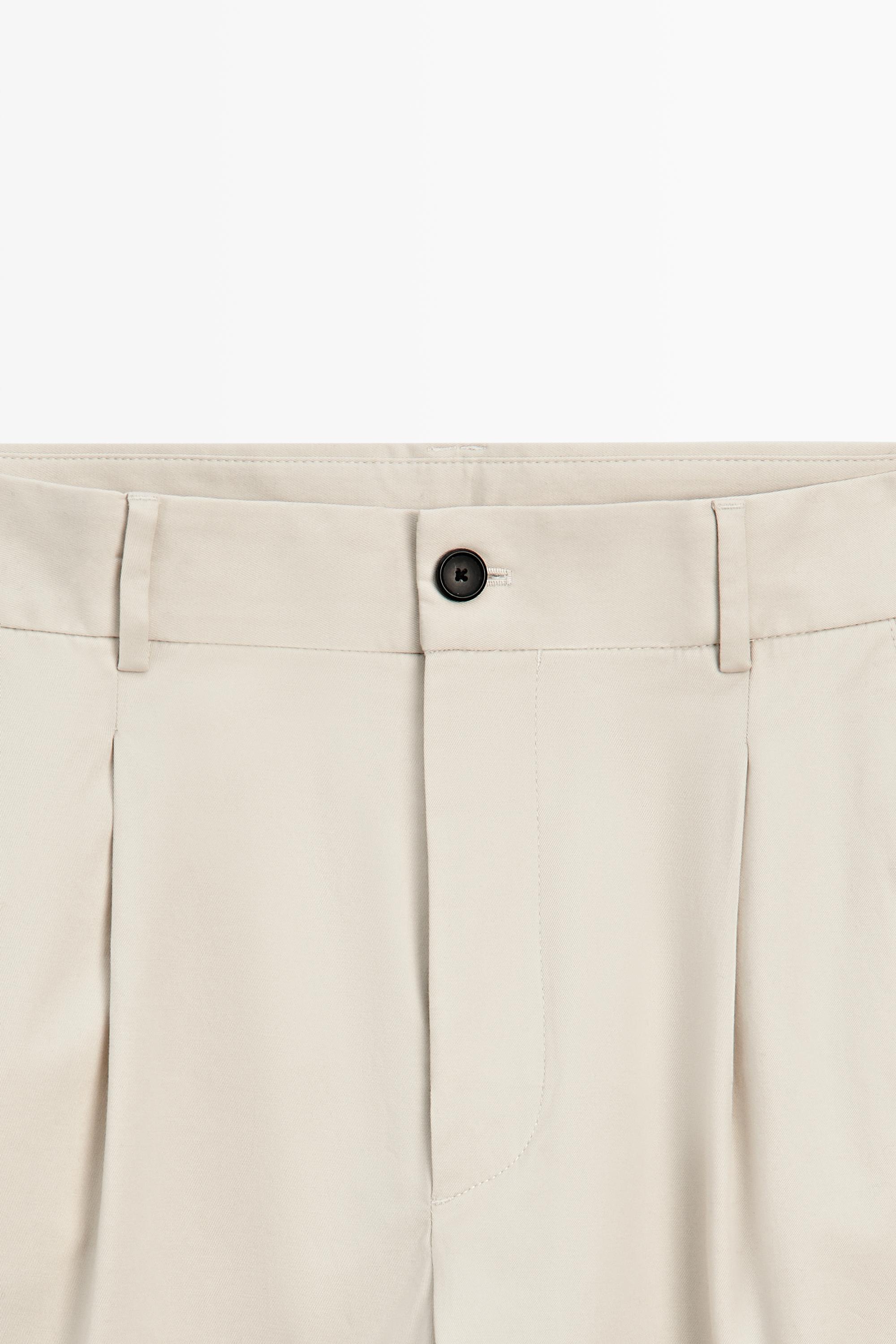 Flowing pants with darts — BEIGE