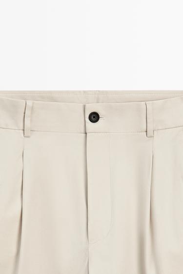 Flowing pants with darts — BEIGE 4
