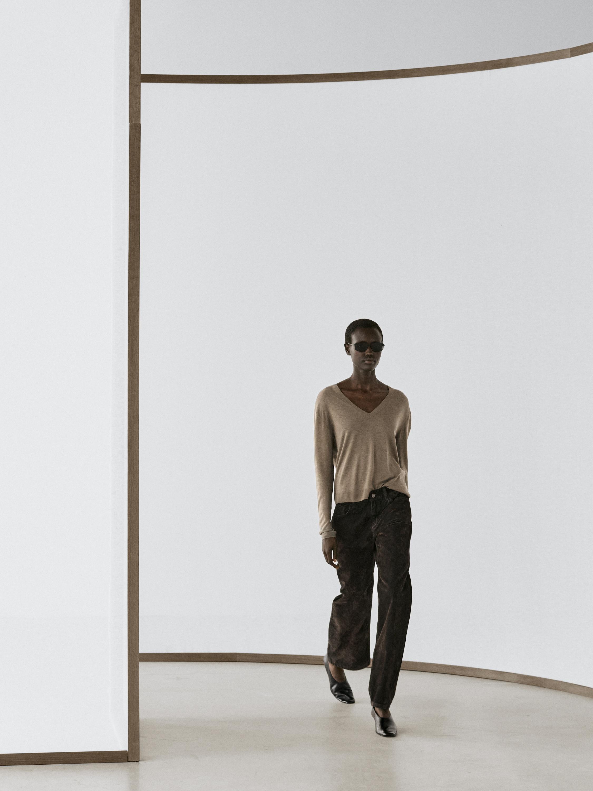 Pull en laine et soie