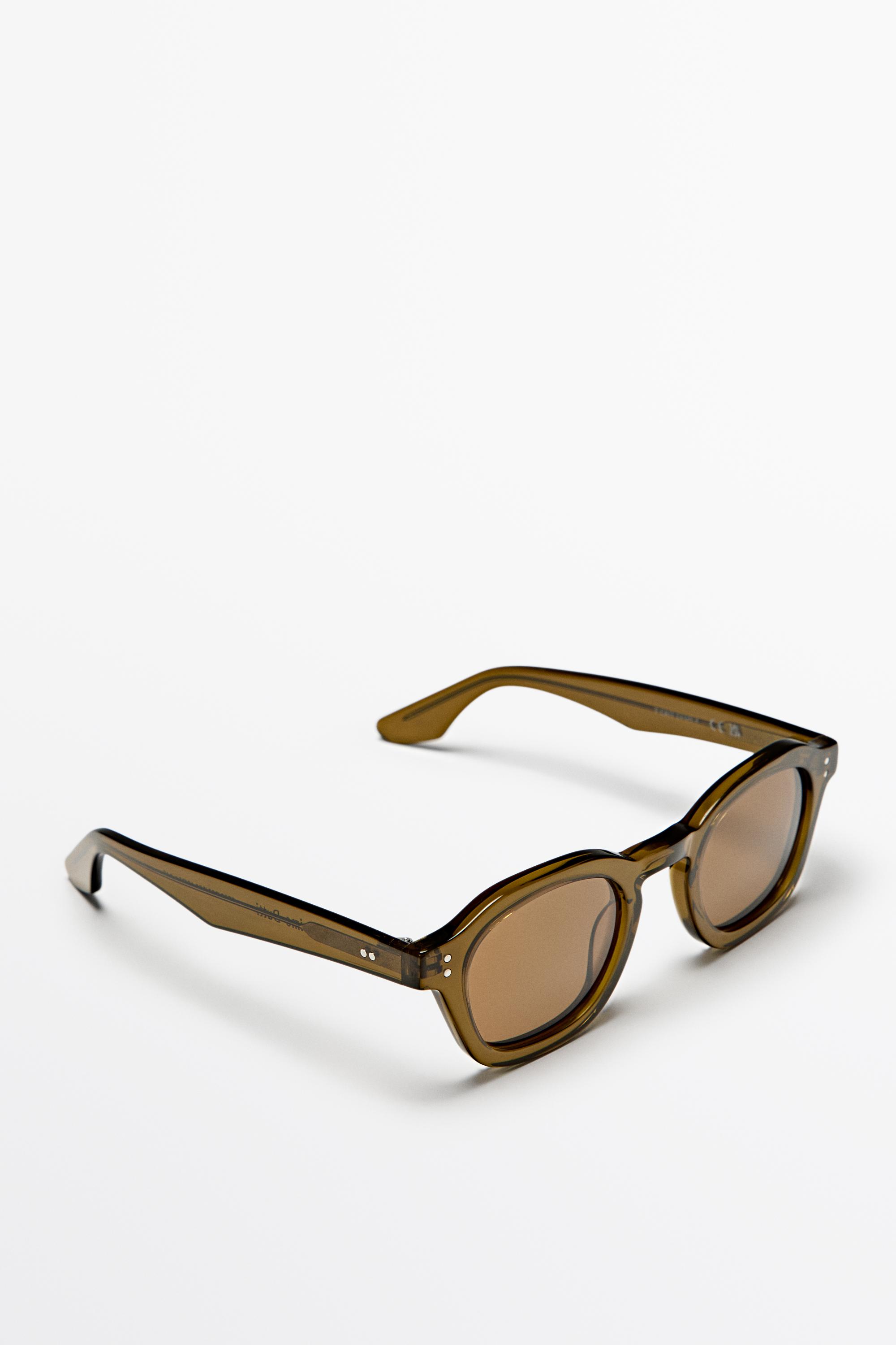 Round sunglasses — ORANGE