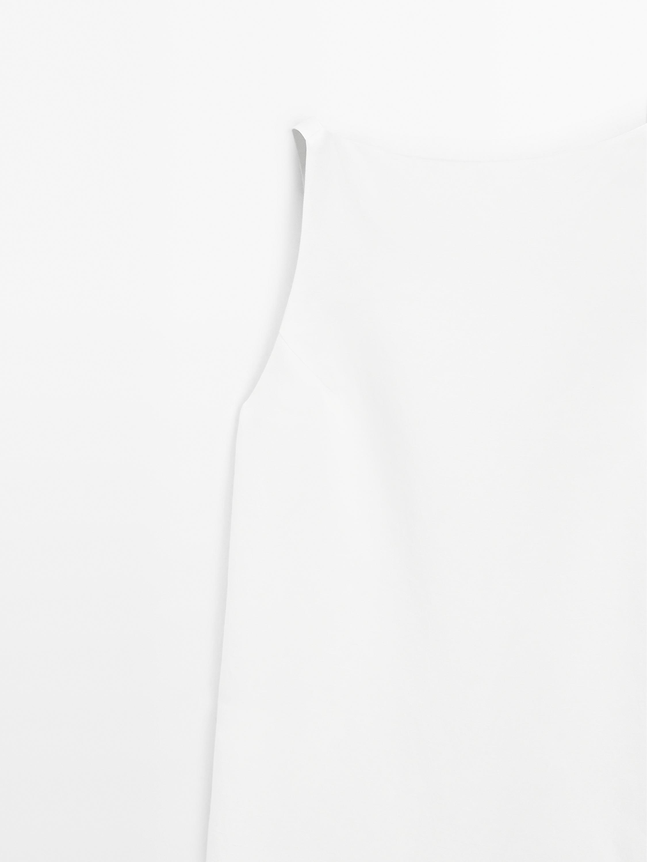 Flowing linen blend mini dress