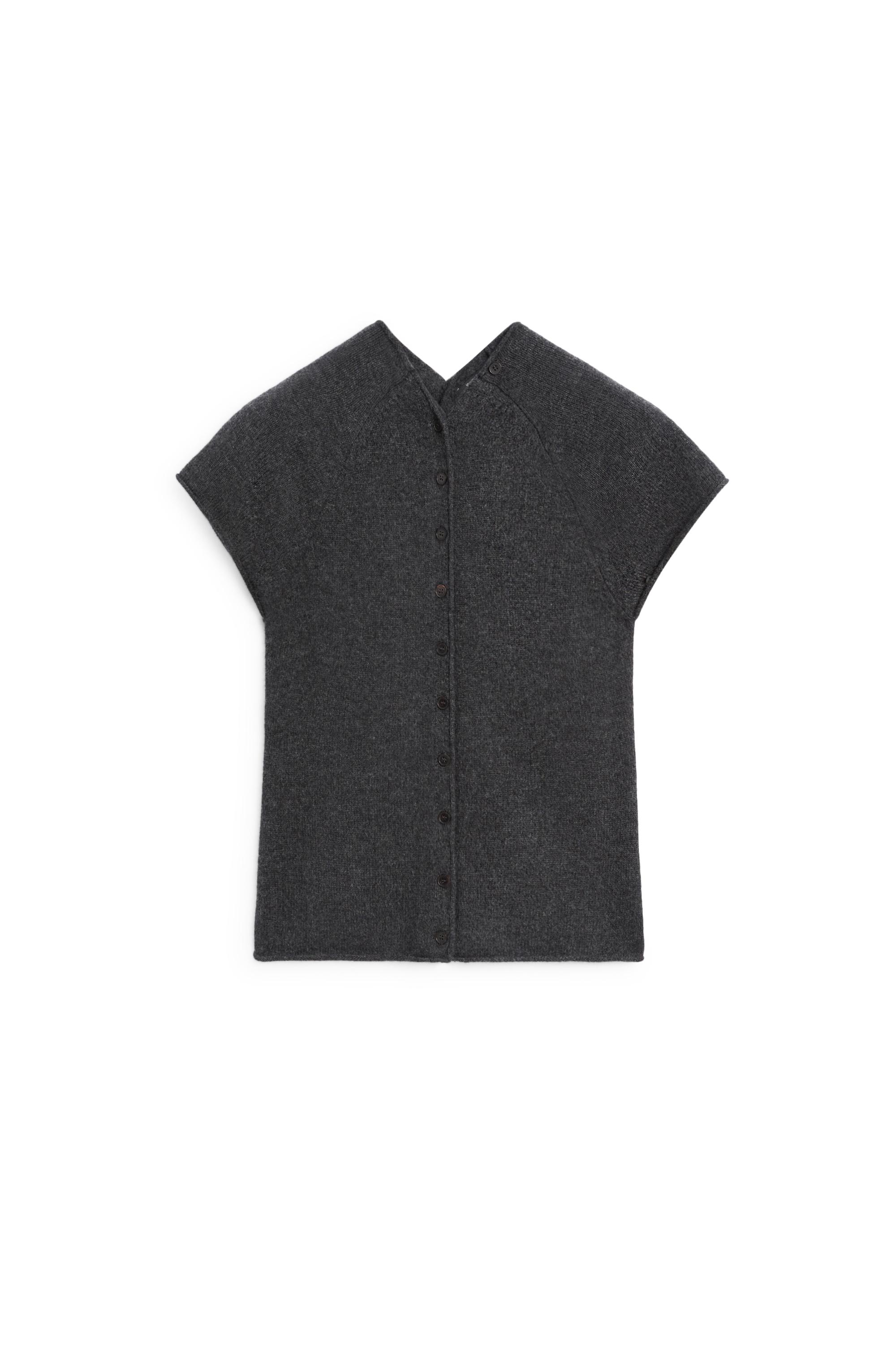 Massimo Dutti %100 kaşmir düğmeli triko yelek