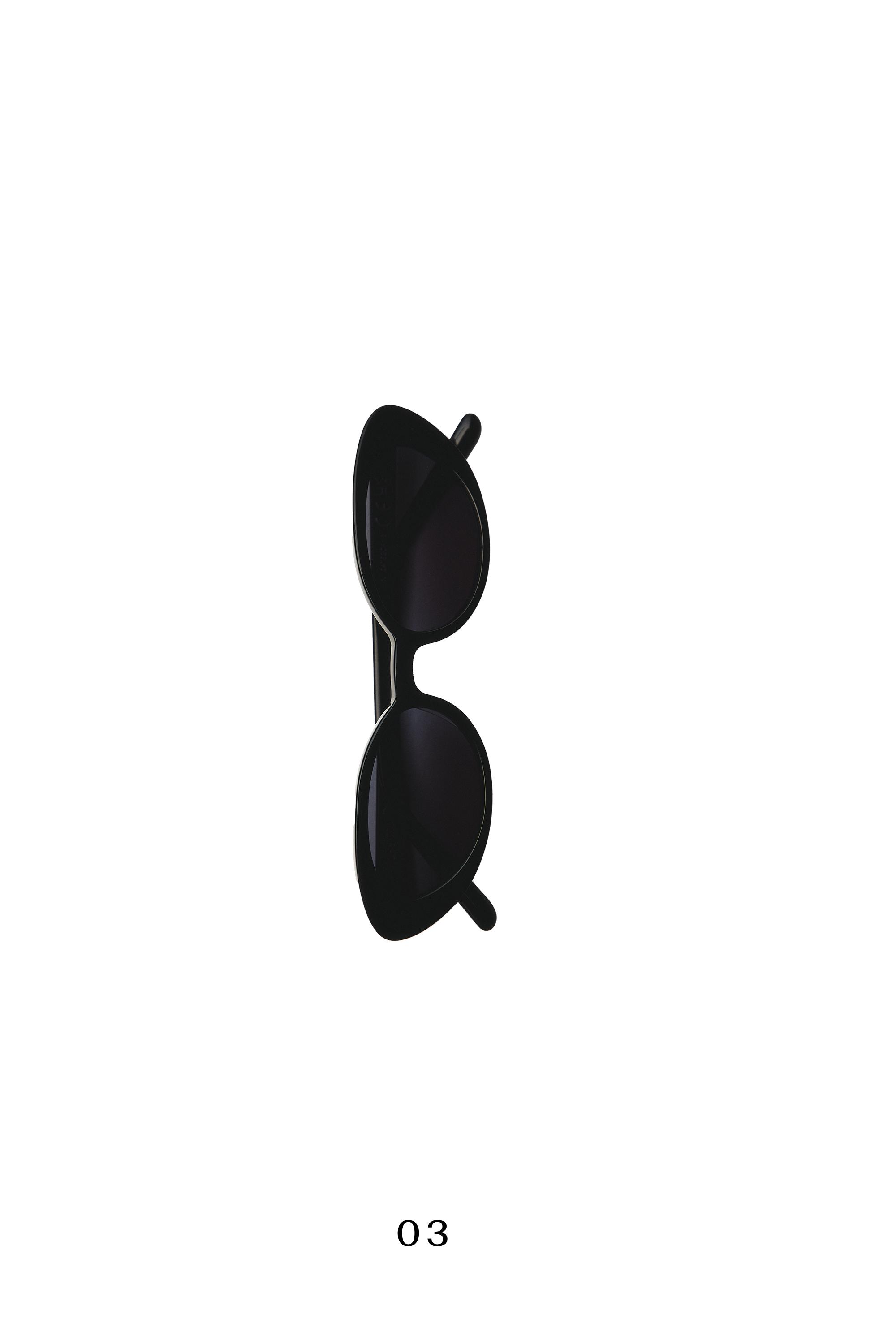 Narrow sunglasses — BLACK