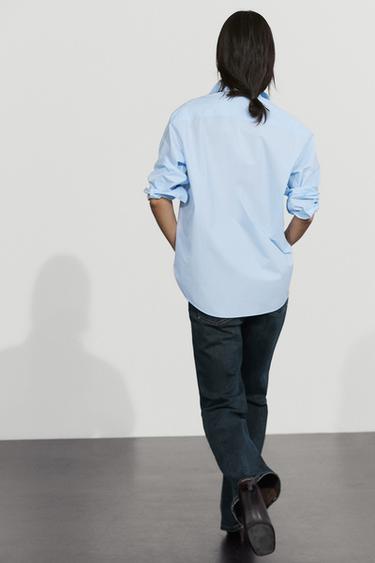 100% cotton poplin shirt — SKY BLUE 8