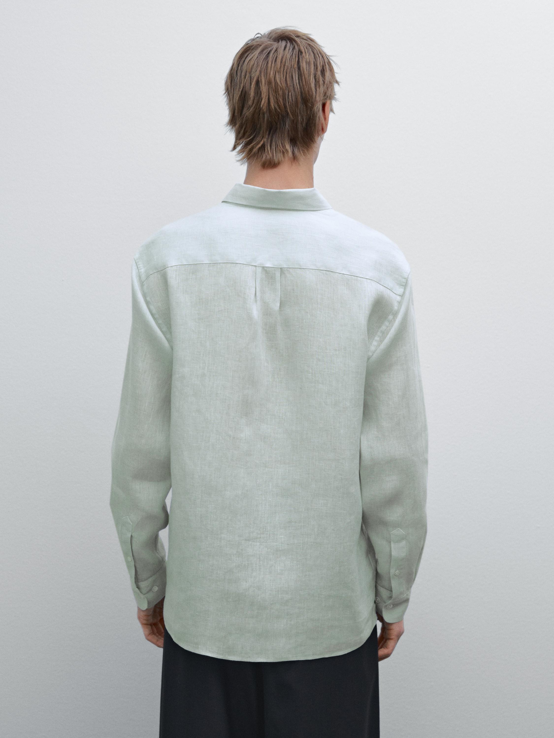 100% linen regular fit shirt