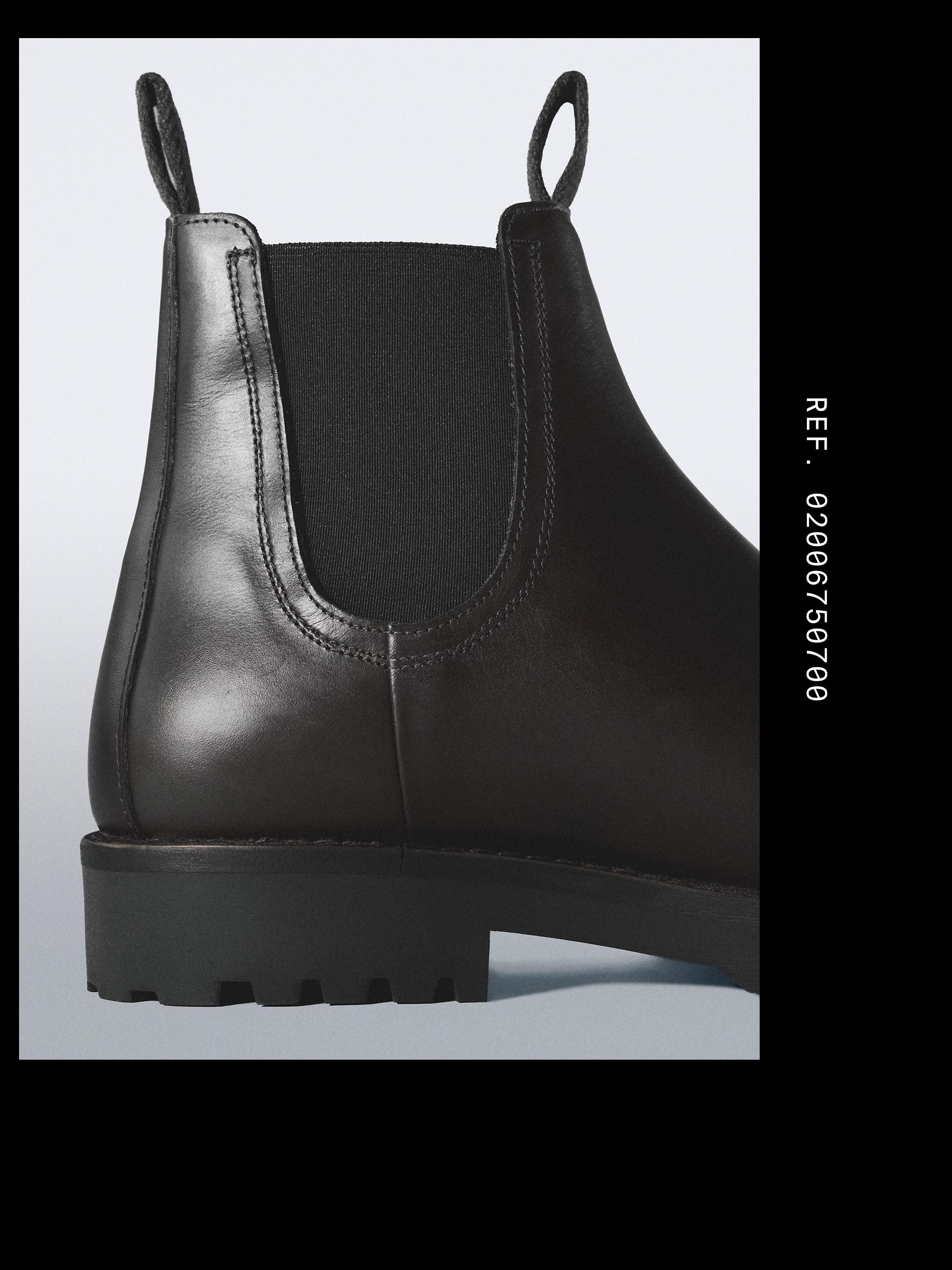 Leather Chelsea boots — BROWN