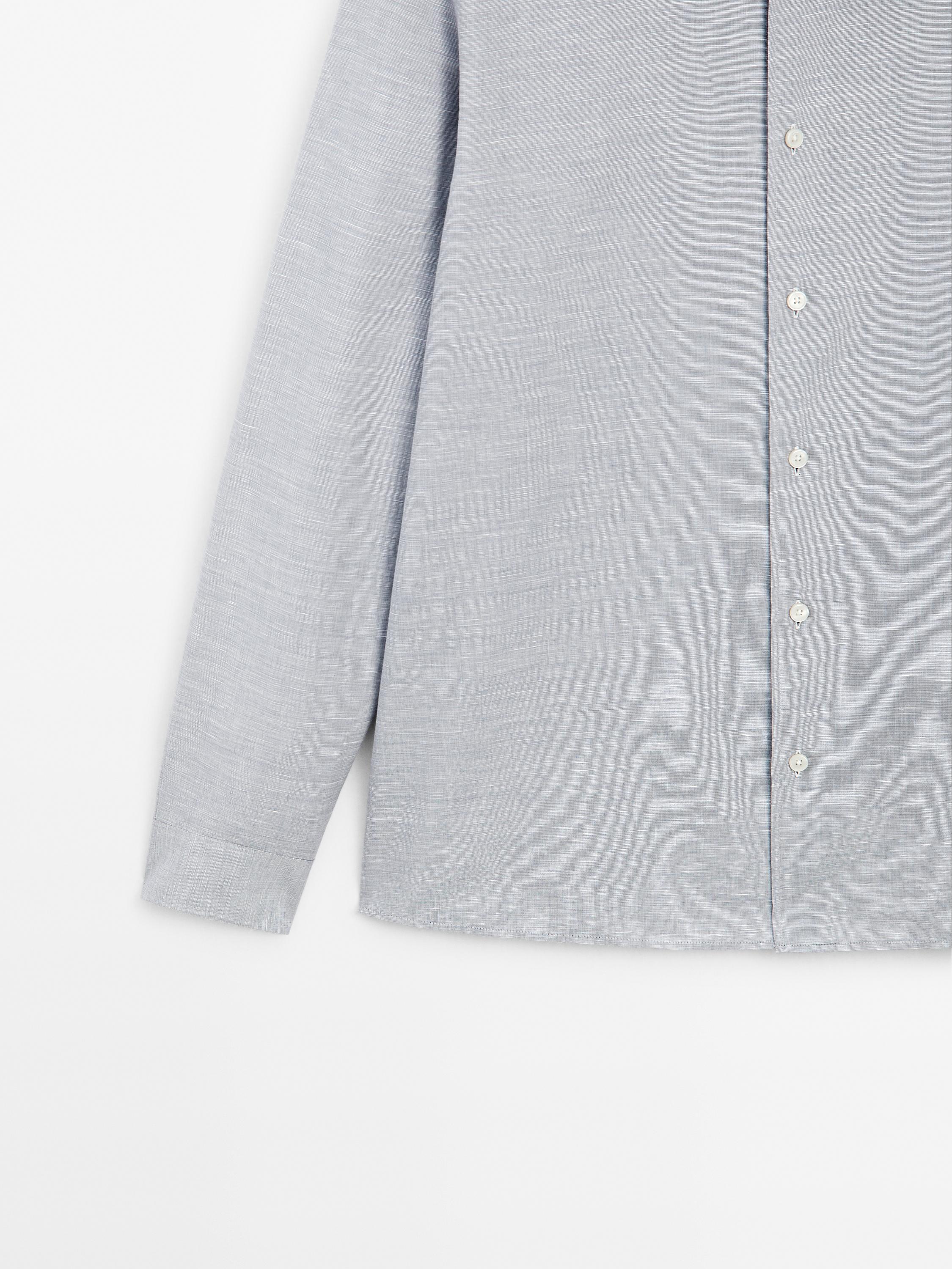 Camisa regular fit jaspeada