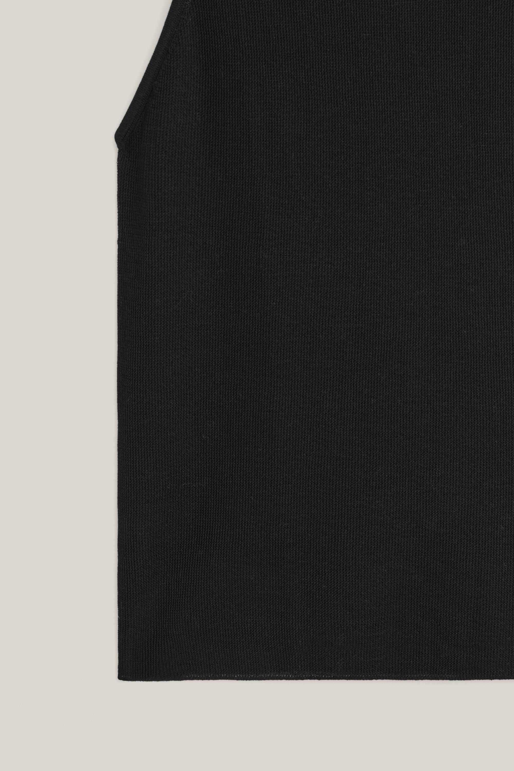 Semi-sheer halter top - LIMITED EDITION — BLACK