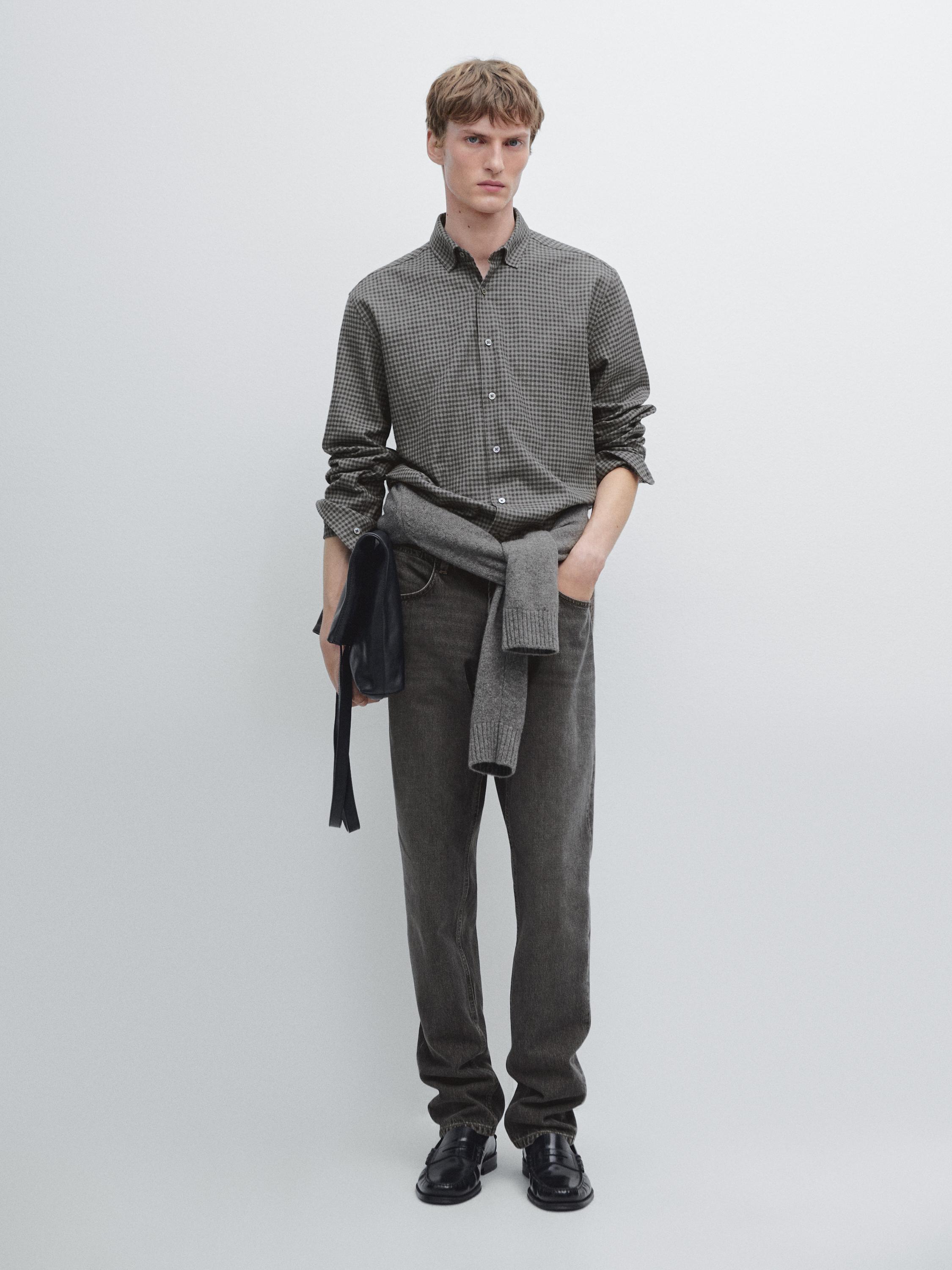 Regular fit check shirt