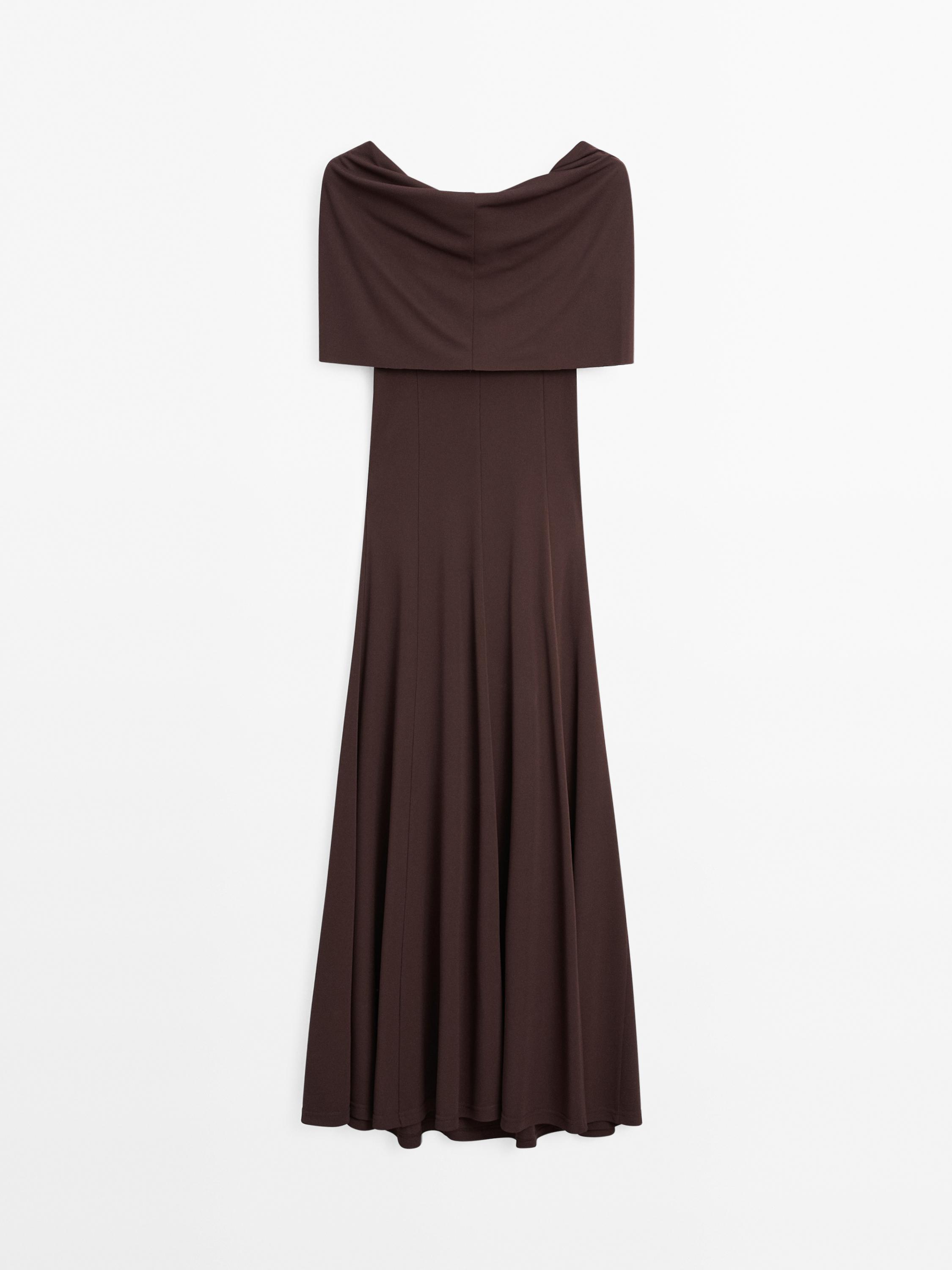 Long strapless dress