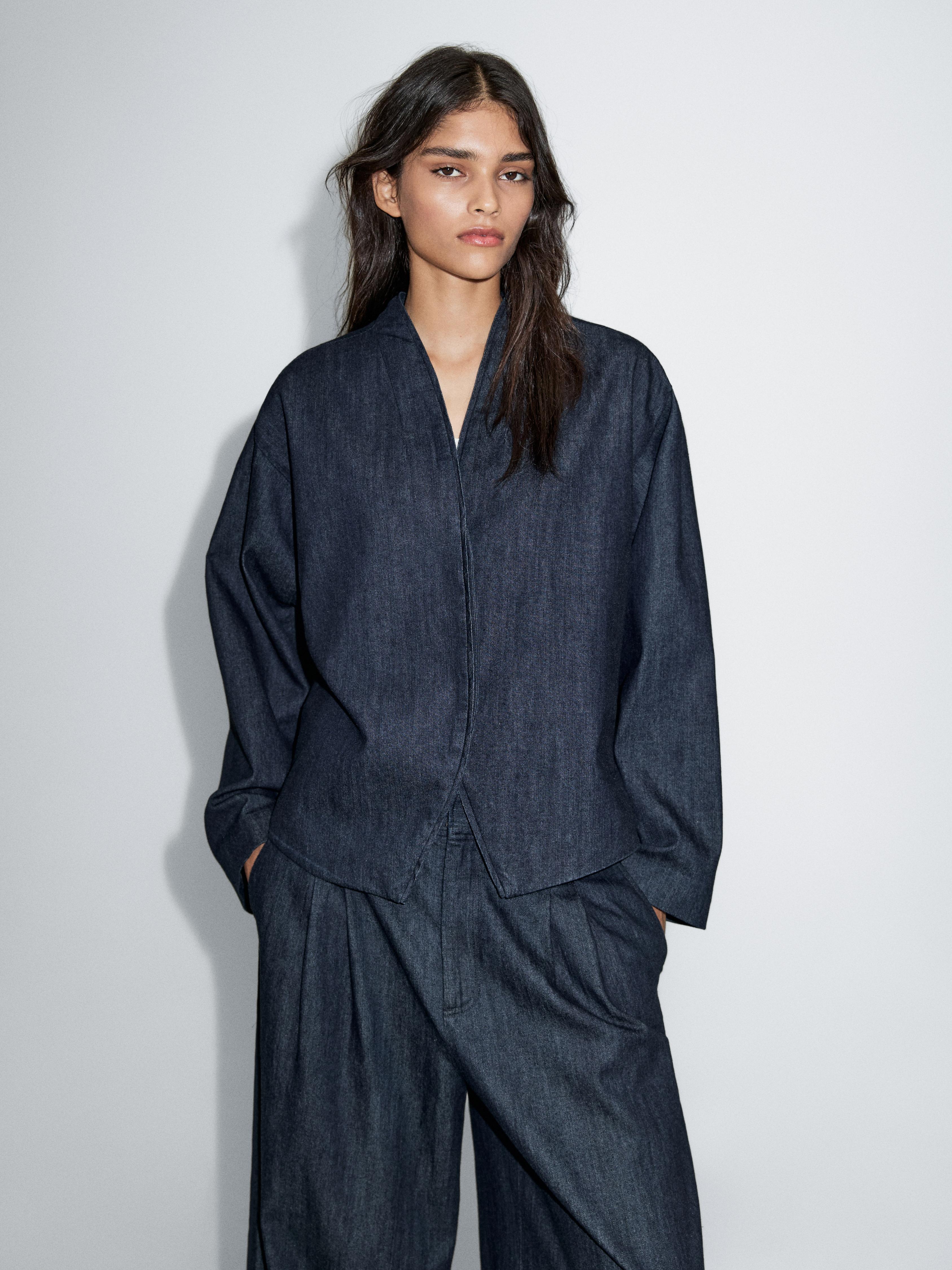 Kimono denim 100 % coton
