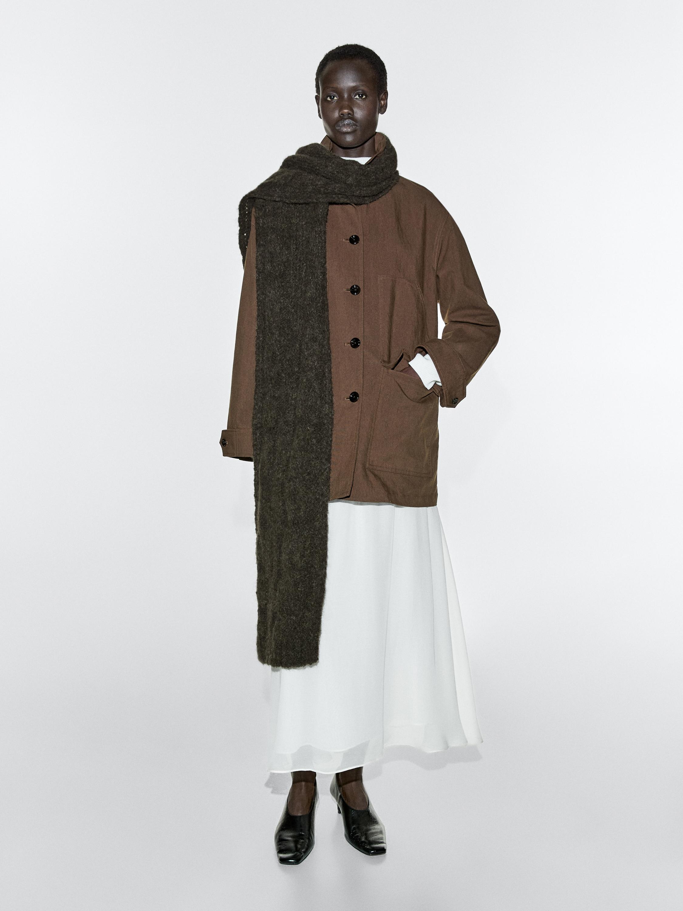 Écharpe tressée alpaga