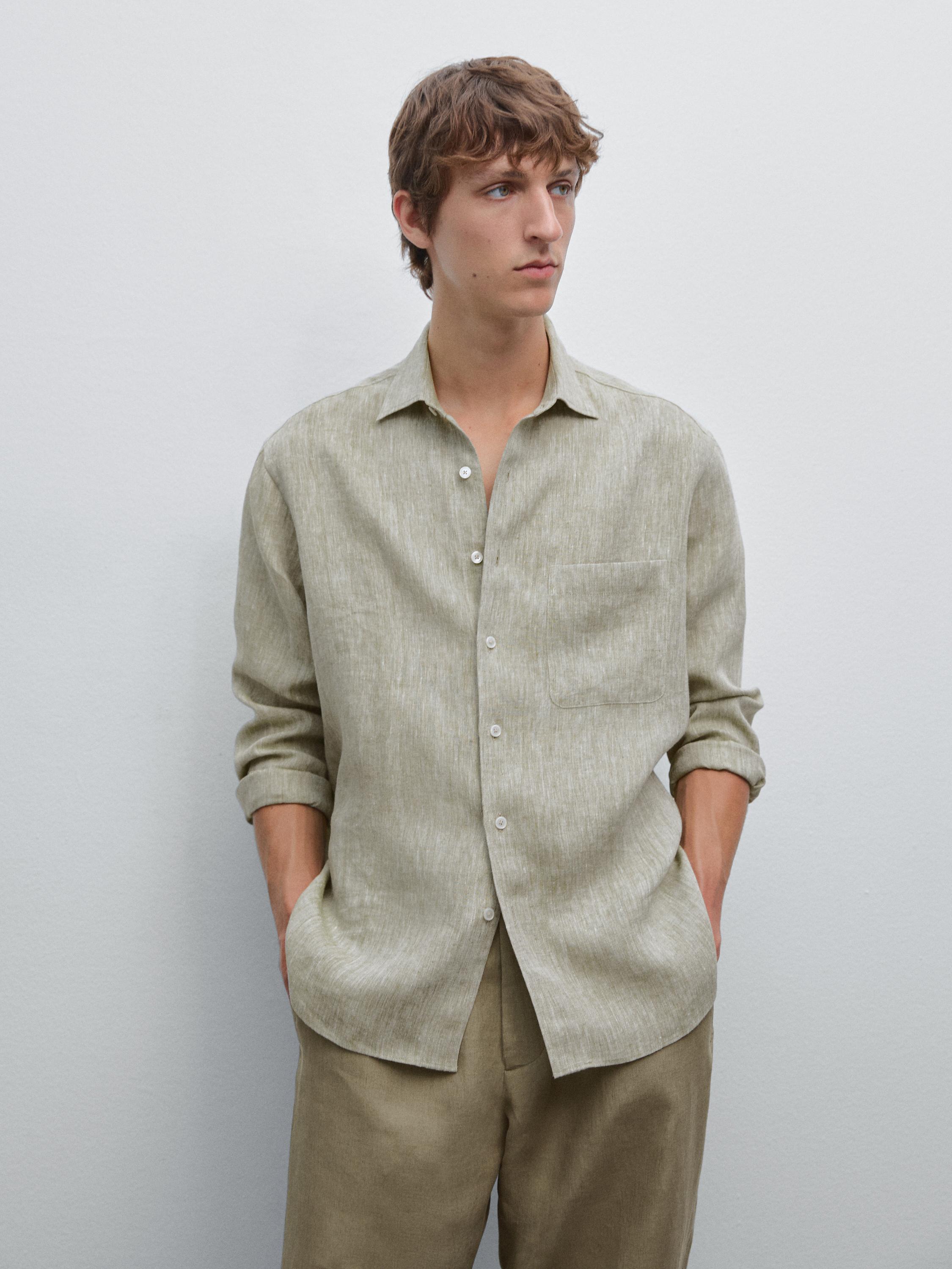 Regular-fit кошула со џеб