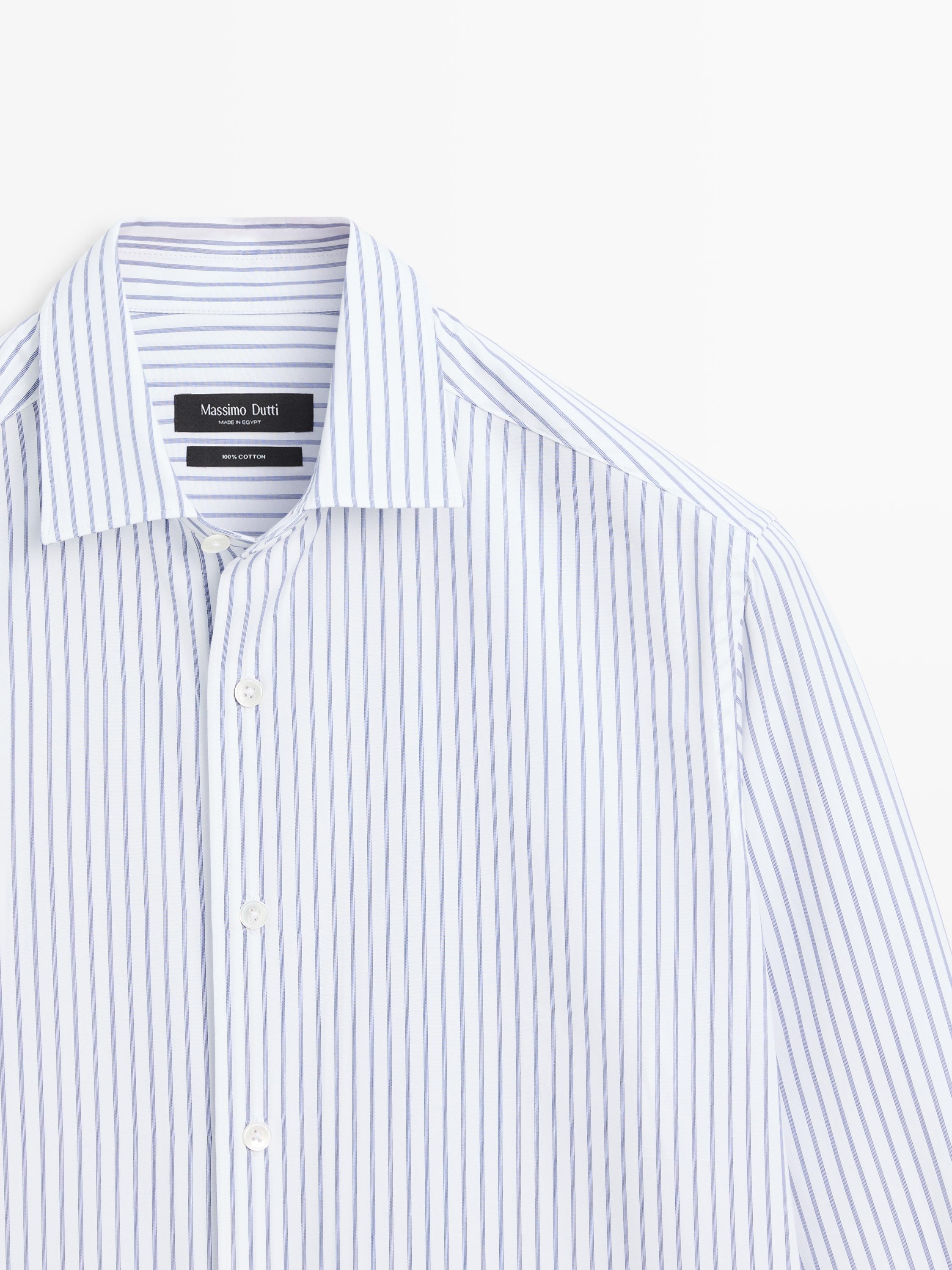 Regular fit striped shirt