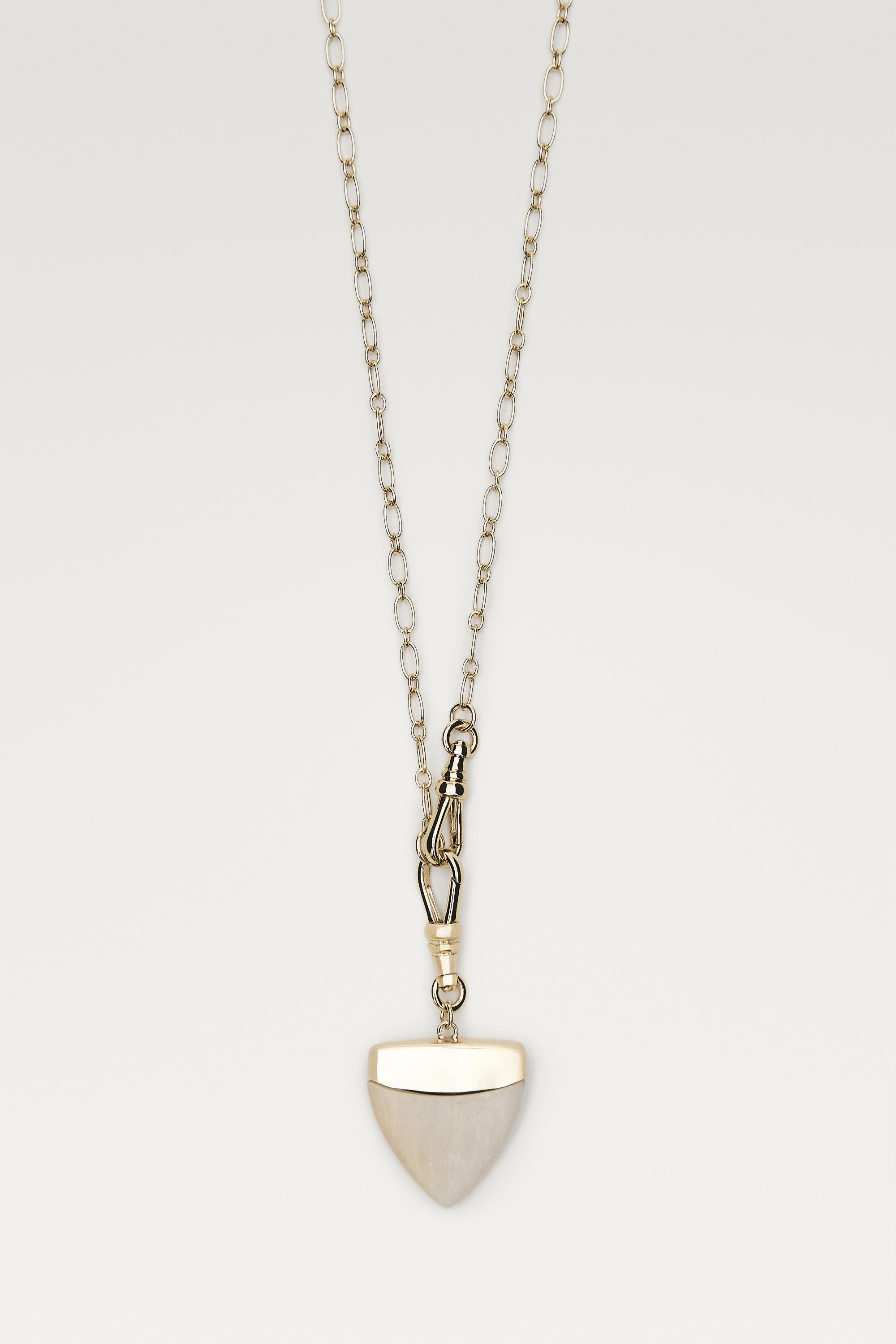 Stone tusk necklace — GOLDEN