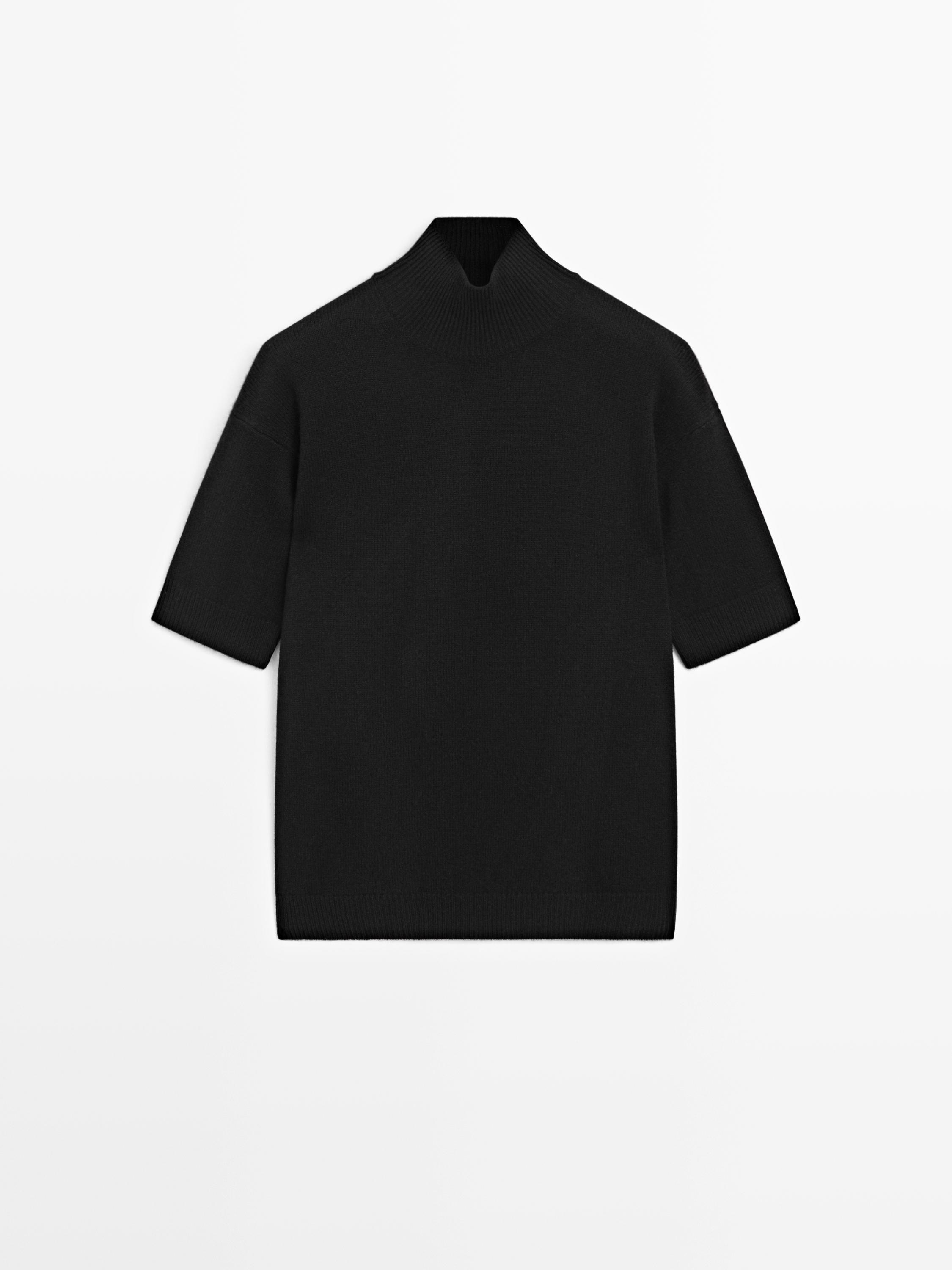 Jersey punto manga corta 100% lana