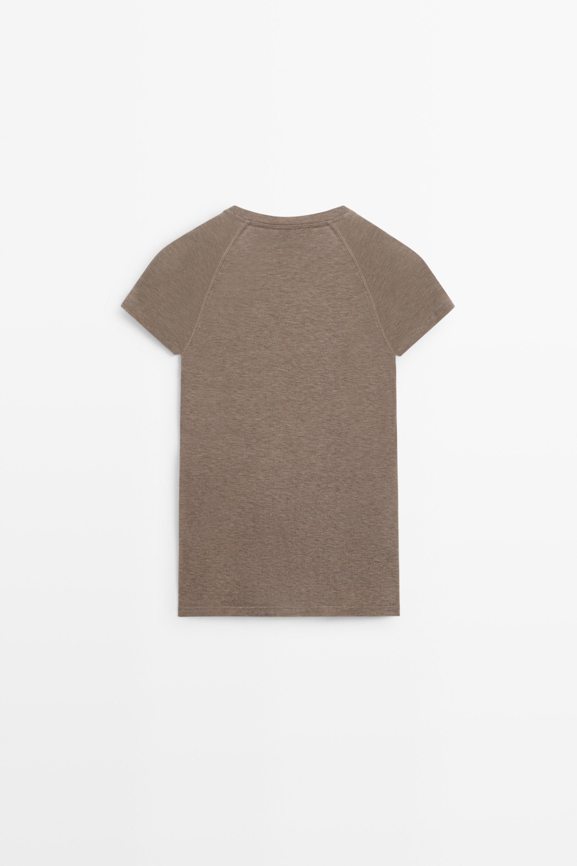 Koszulka z krótkim rękawem typu raglan