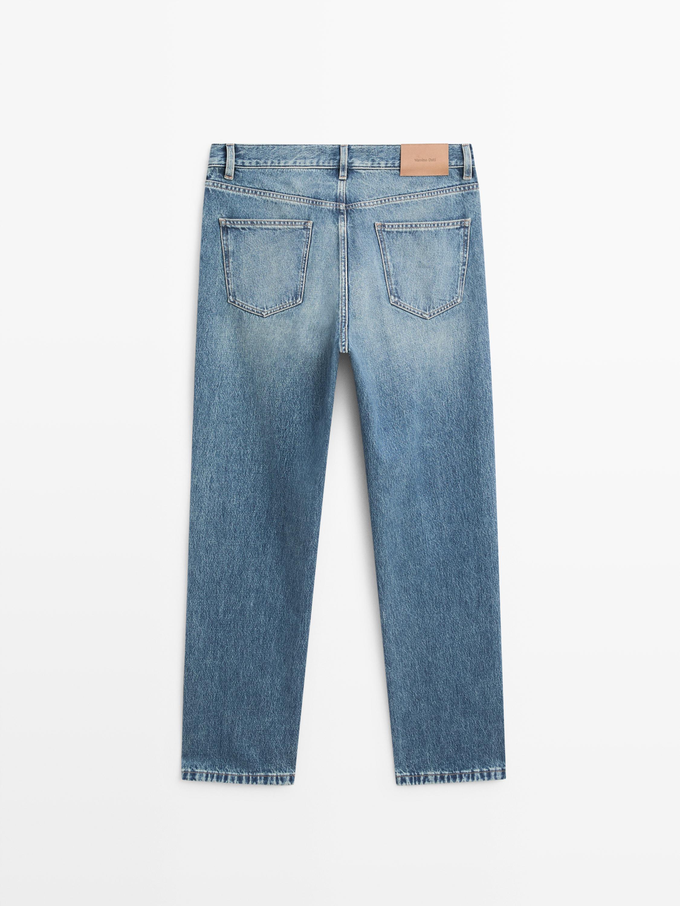 Straight-leg jeans — MEDIUM BLUE